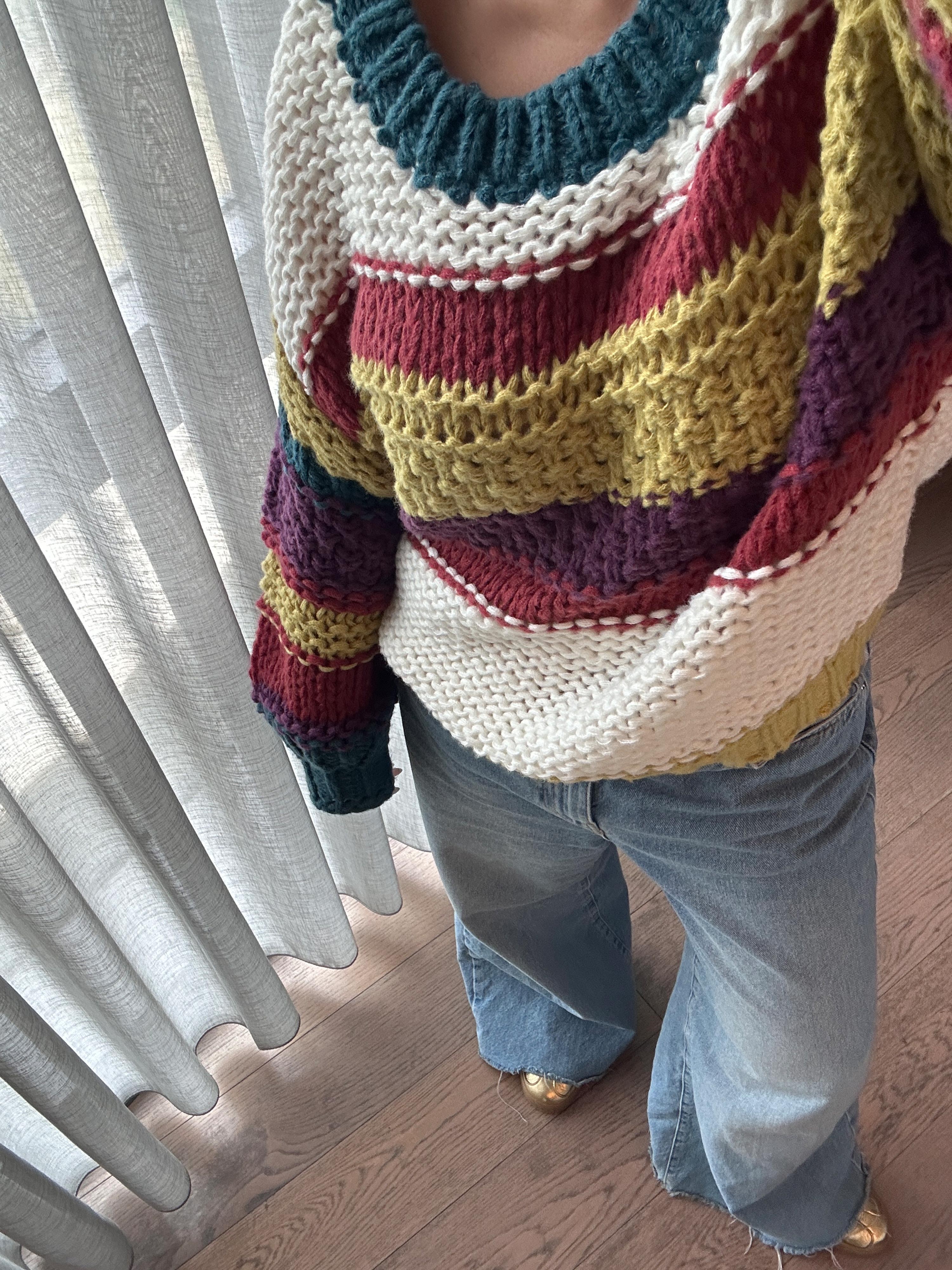 LIMITED Grobstrickpullover - Stripes - Bunt LIMITED Grobstrickpullover - Stripes - Bunt