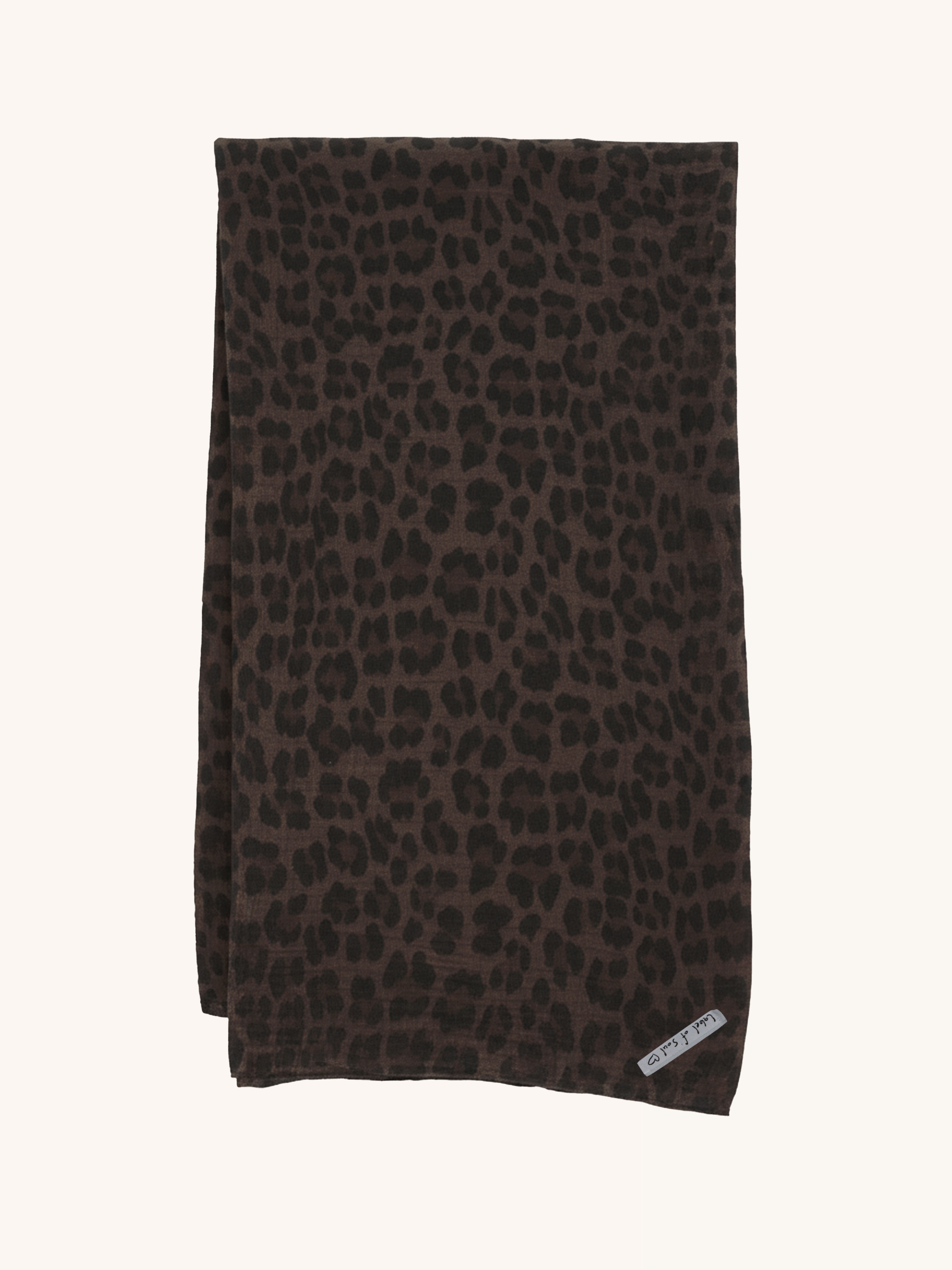 Musselin Maxi Schal - Leo Schoko Musselin Maxi Schal - Leo Schoko