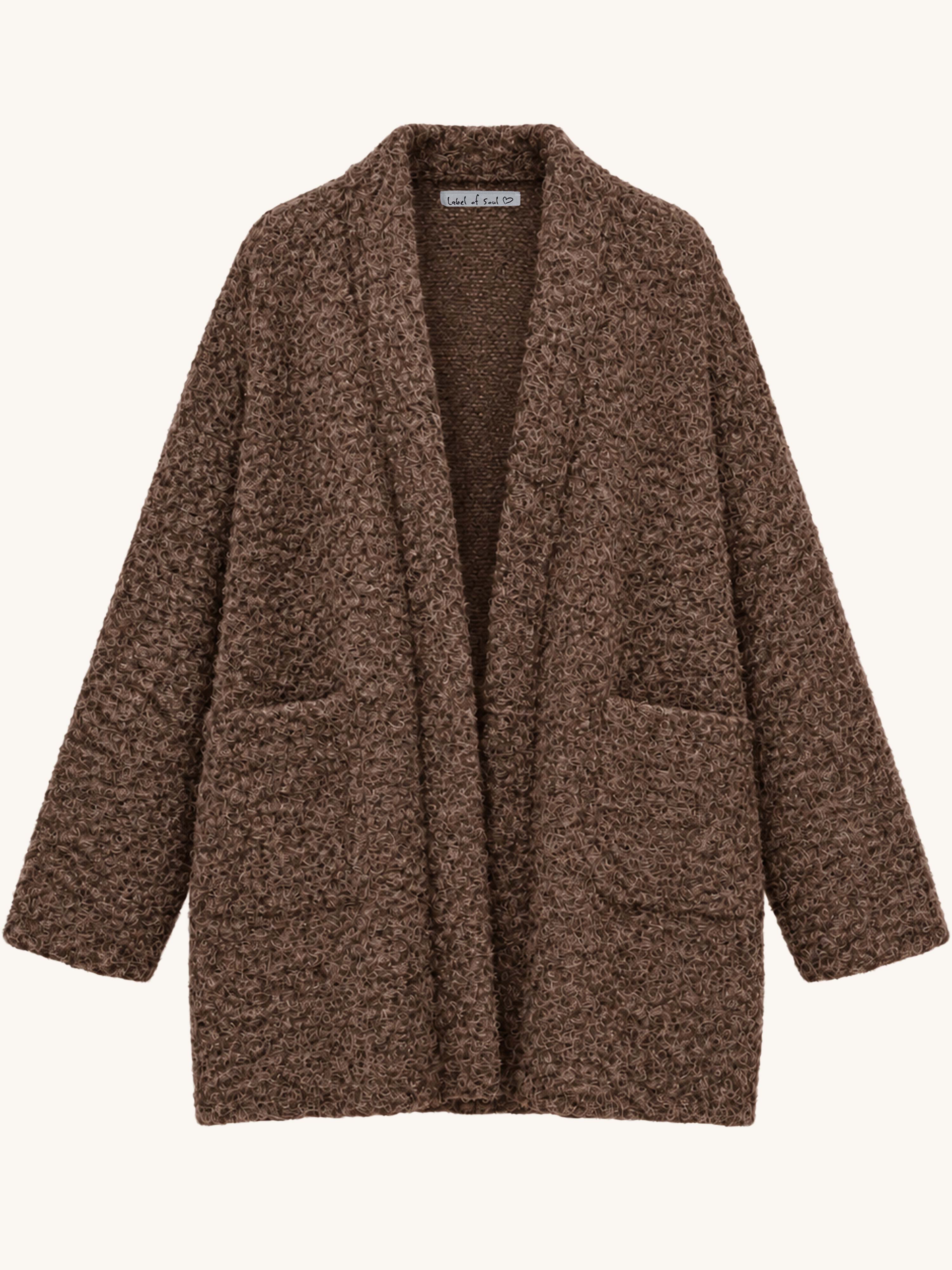 Oversize Blazer Jacke - HENRY - Coffee