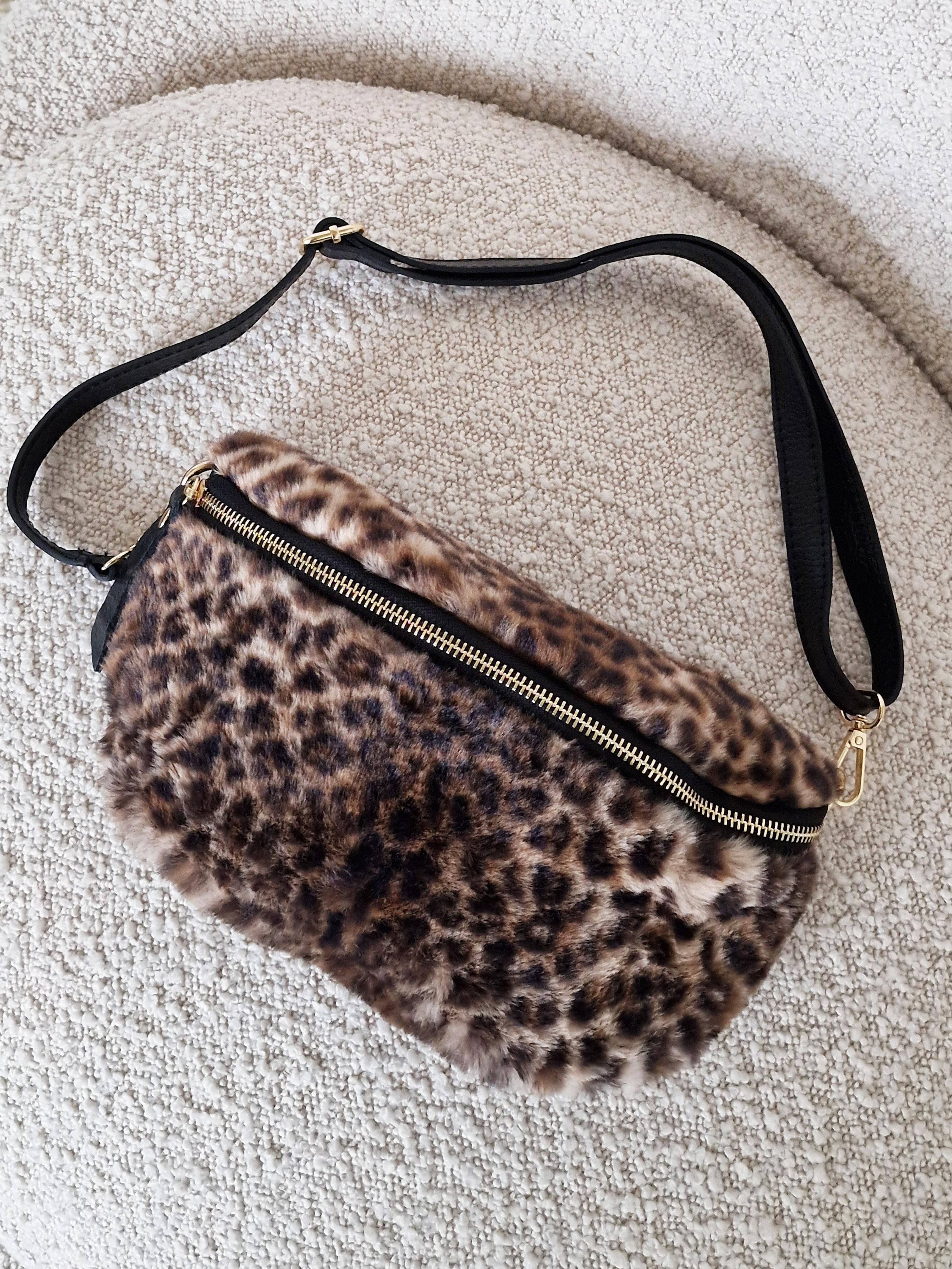 Kunstfell Bumbag - LEOPARD - Braun Kunstfell Bumbag - LEOPARD - Braun