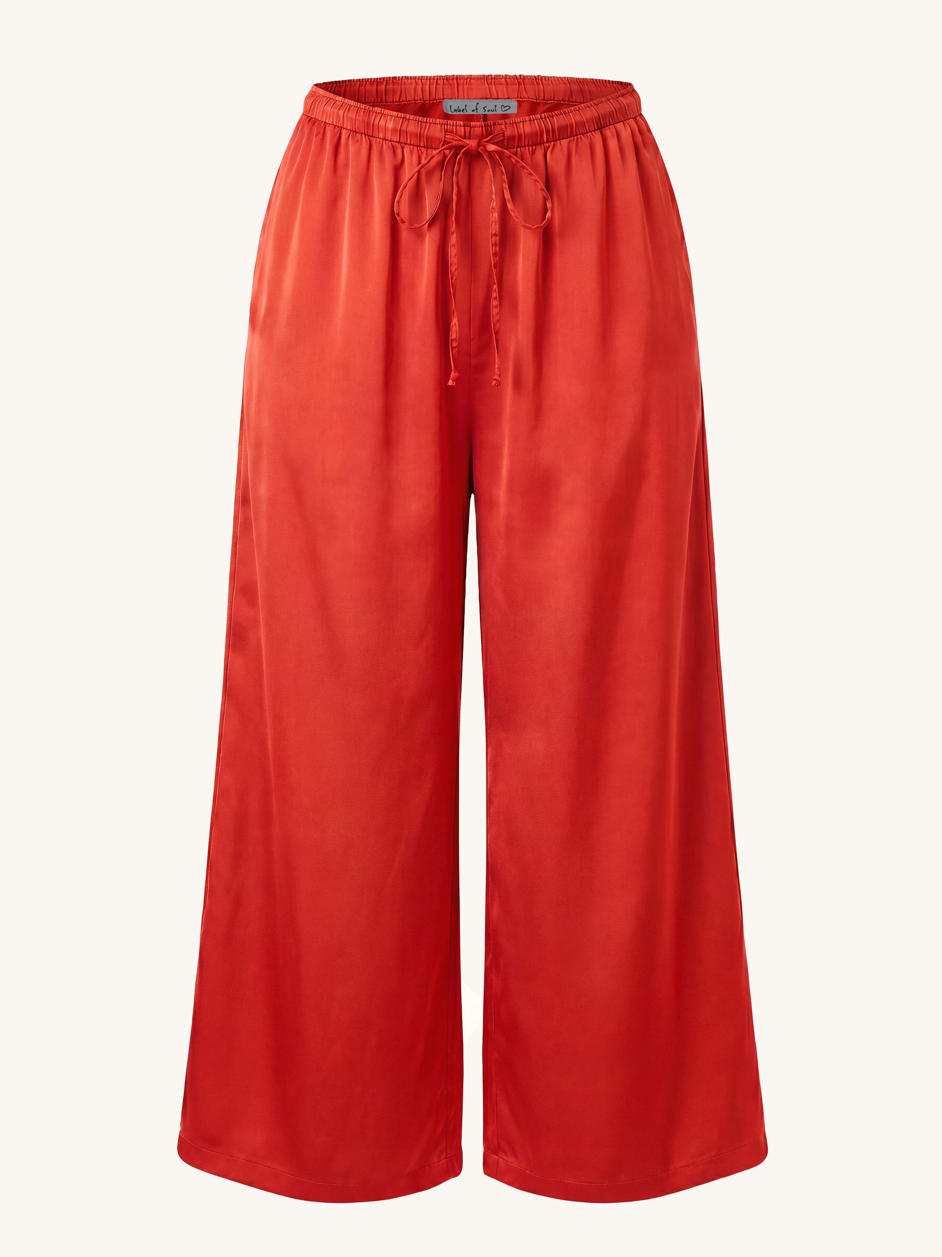 Viskose Palazzo Hose - ELEGANCE - Watermelon