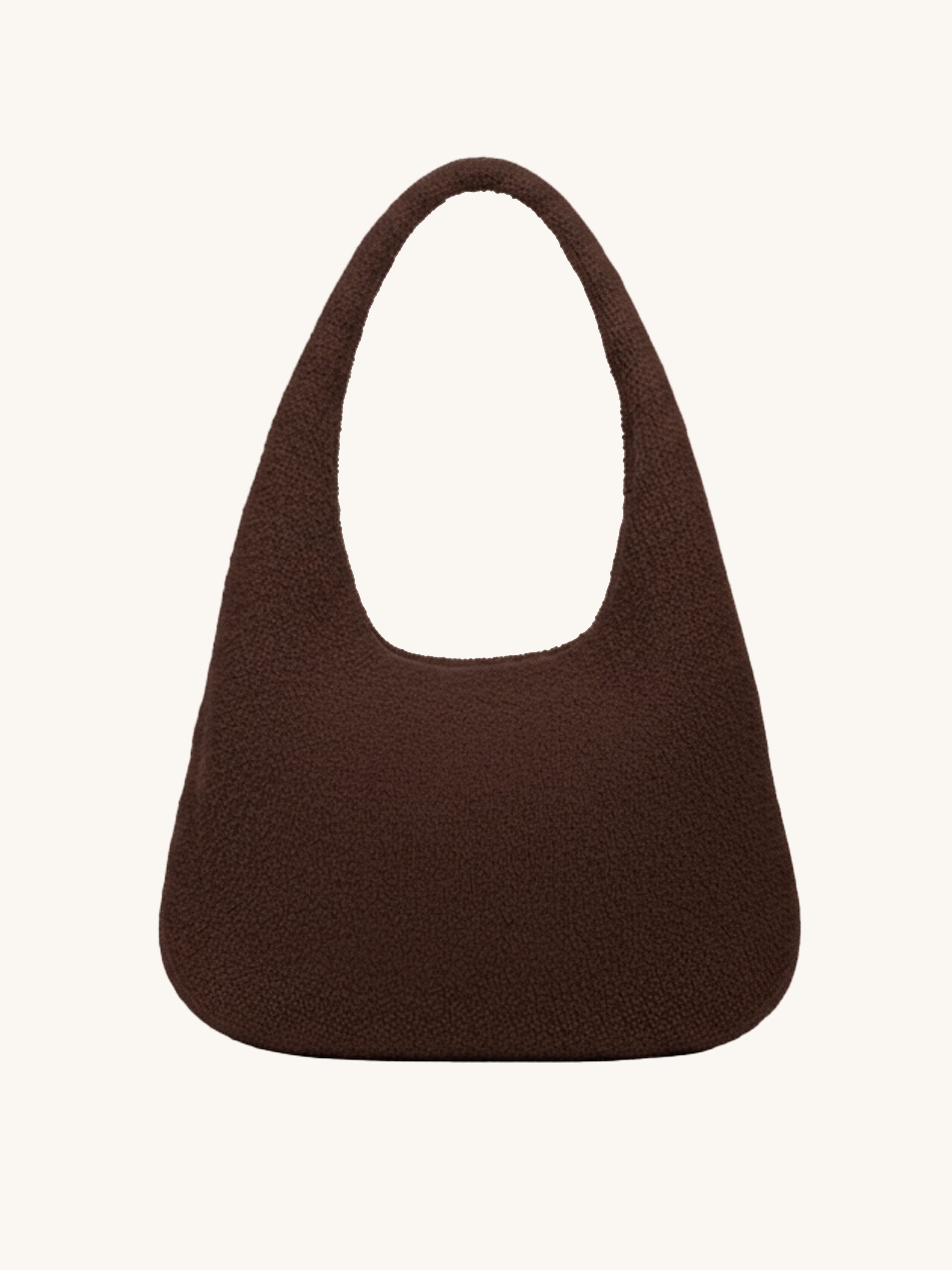 Bouclé Tasche - Schoko