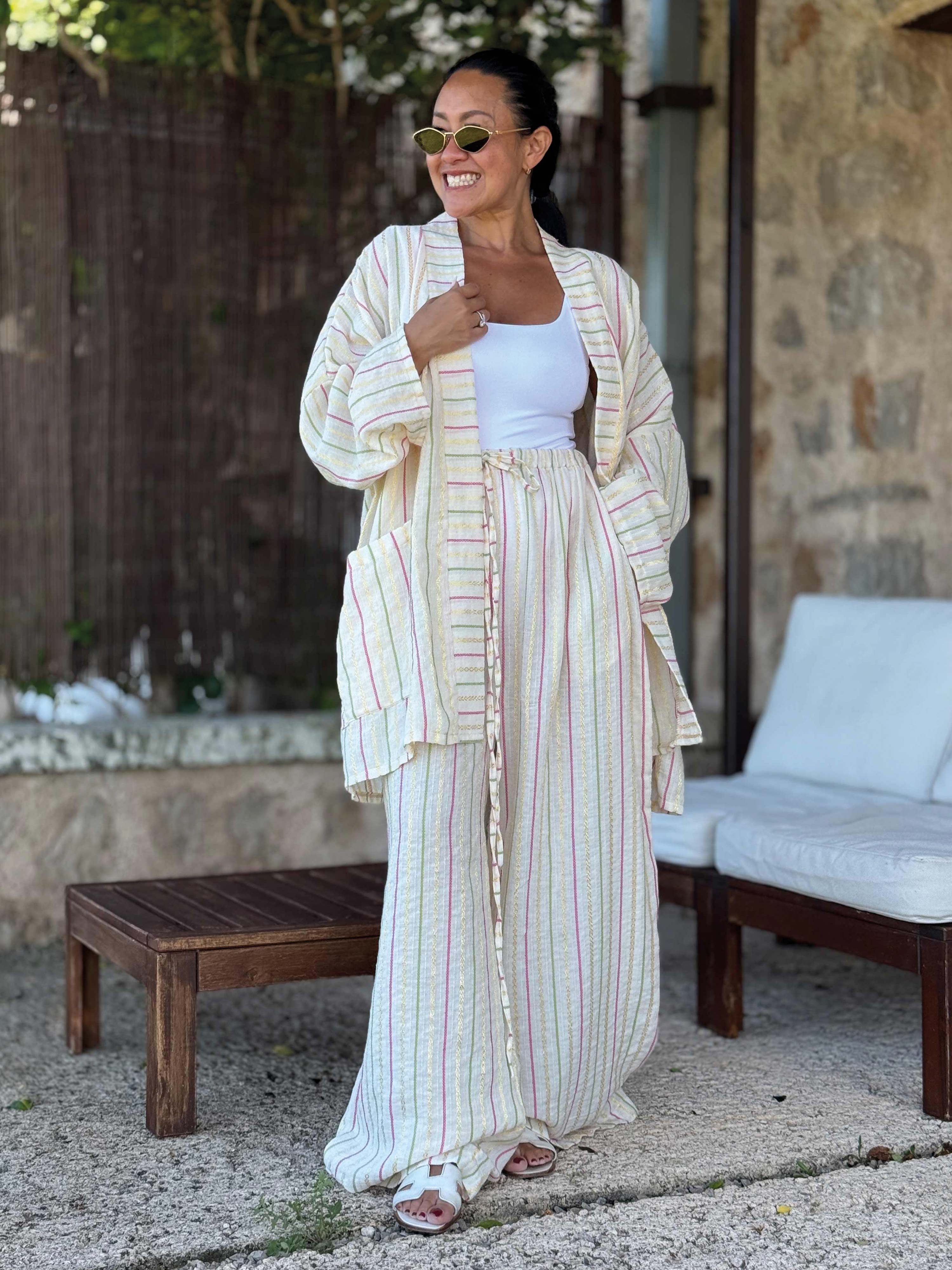 Palazzo Oversize Hose - Marrakesch - Bunt