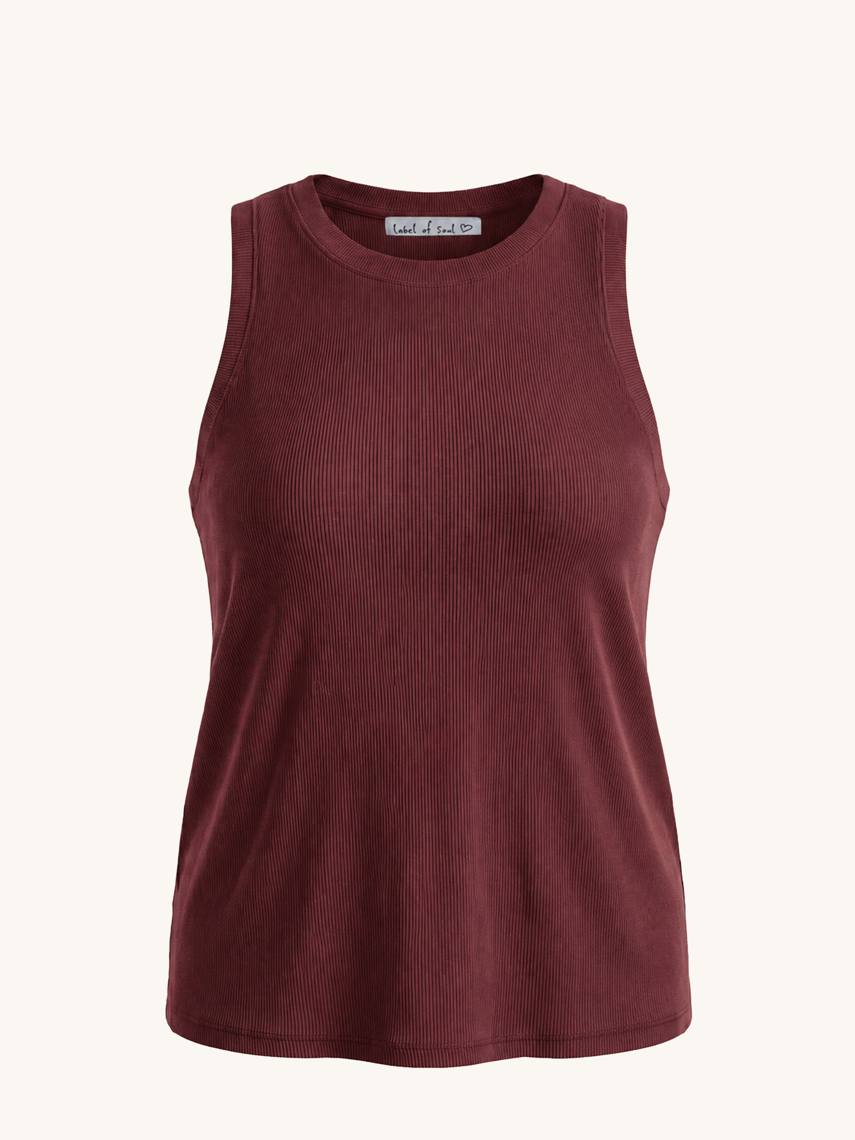Basic Top - CURVY - Burgundy