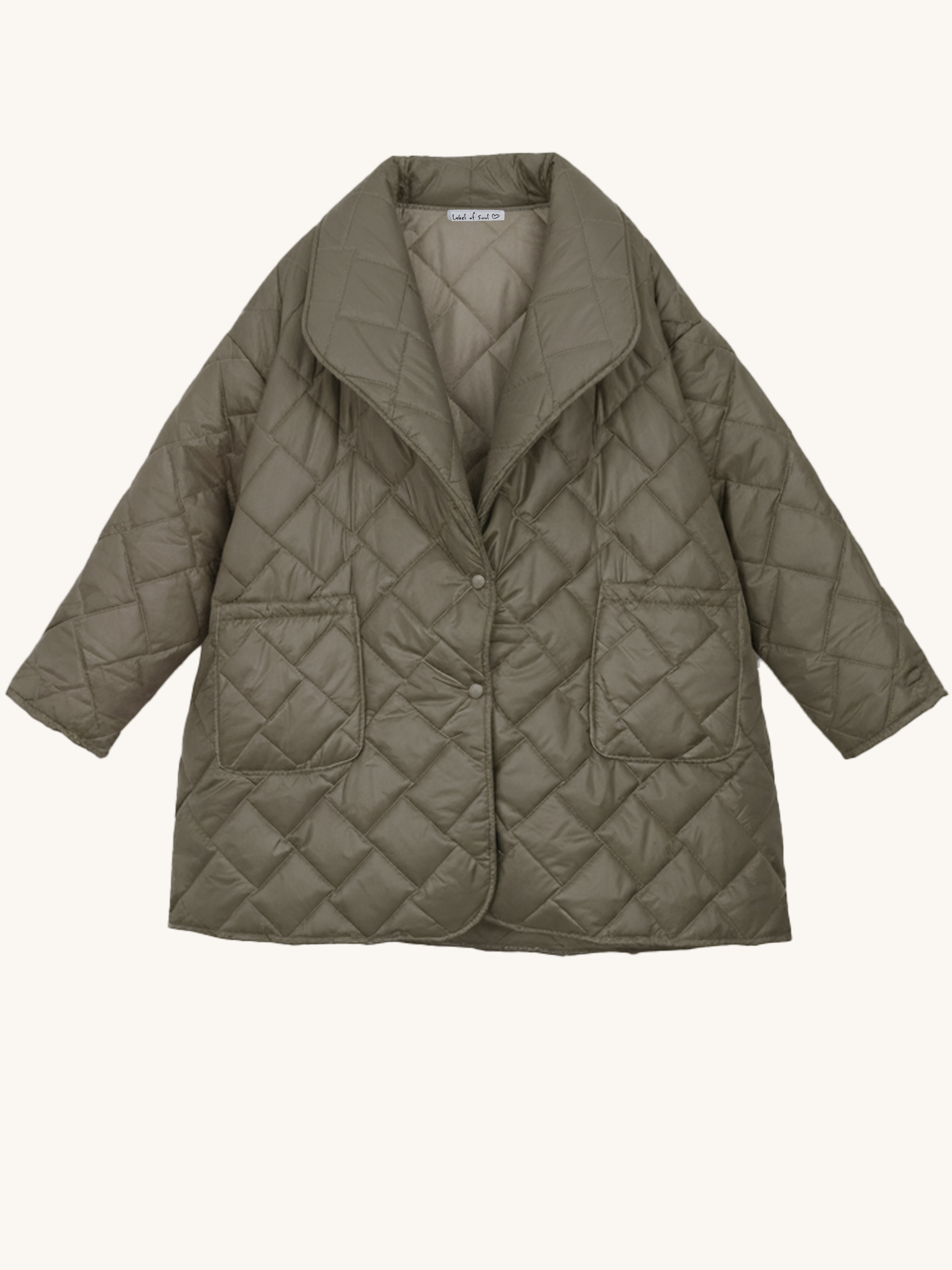 CURVY Blazer Steppjacke - Olive CURVY Blazer Steppjacke - Olive