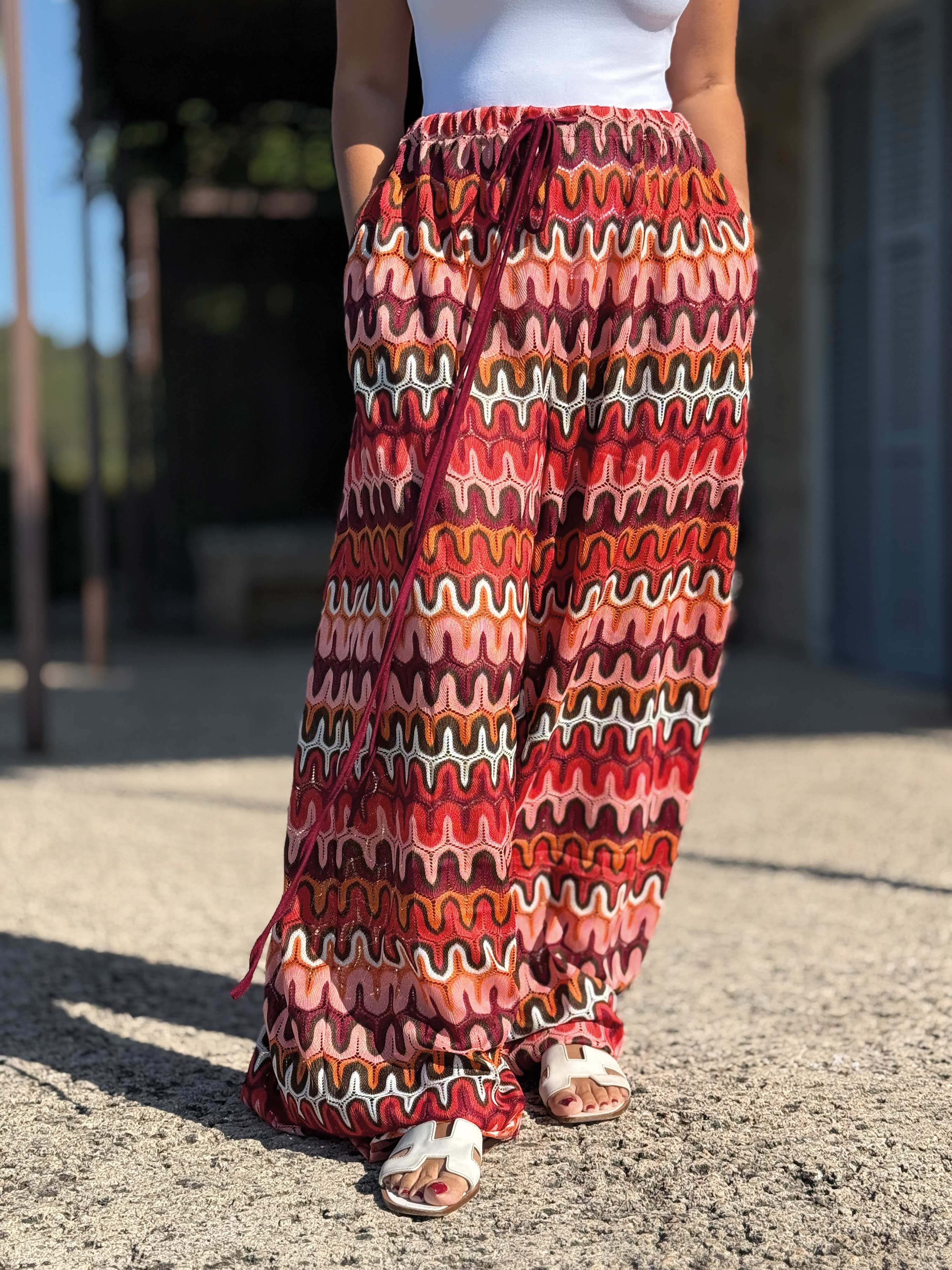 Palazzo Oversize Hose - IBIZA BREEZE - Strawberry Kiss