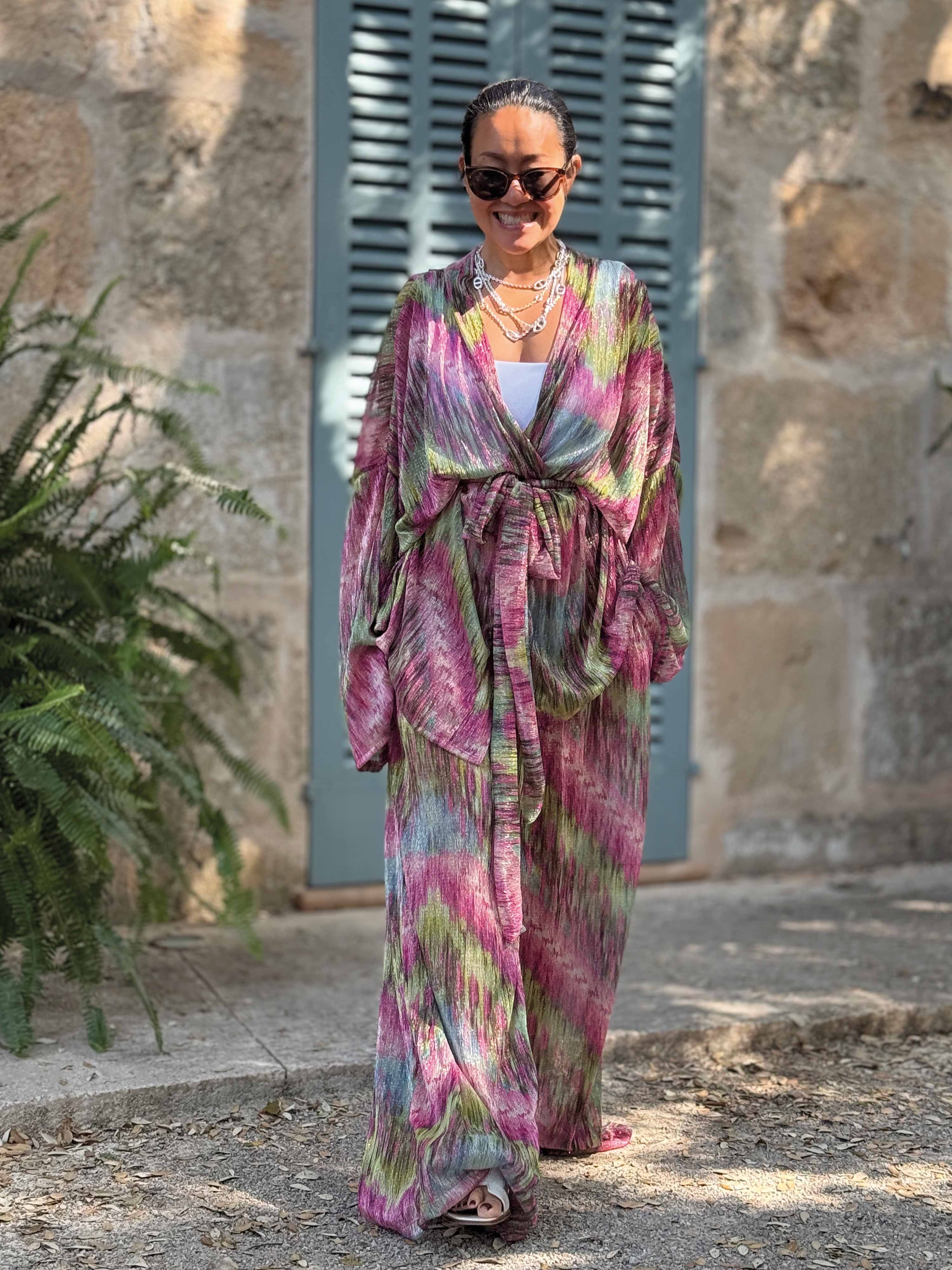 Wickel Kimono Jacke - LOTUS - Glow Pink Wickel Kimono Jacke - LOTUS - Glow Pink
