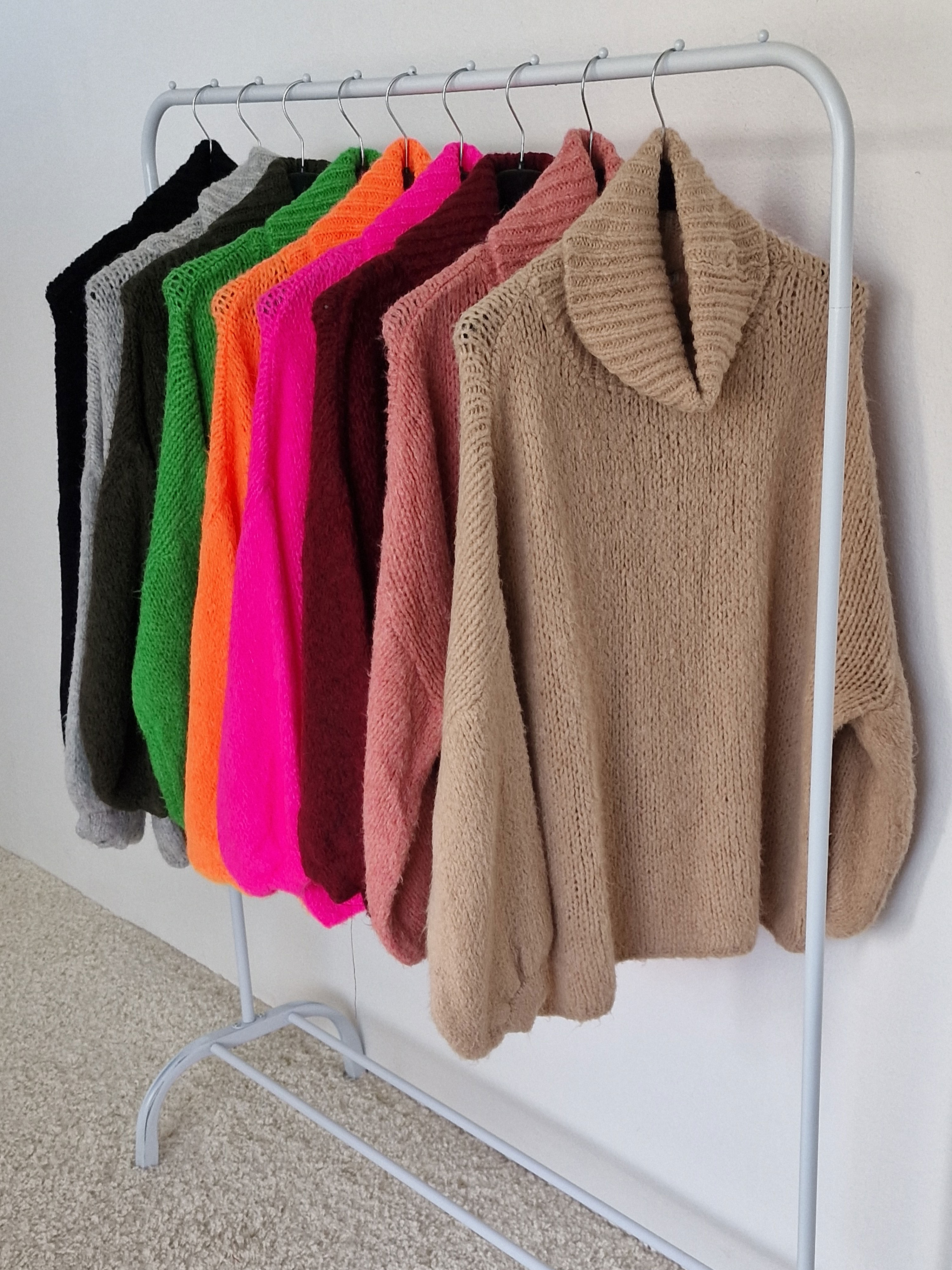 Oversize Pullover mit Rollkragen - FLAUSCHI - Oatmeal Oversize Pullover mit Rollkragen - FLAUSCHI - Oatmeal