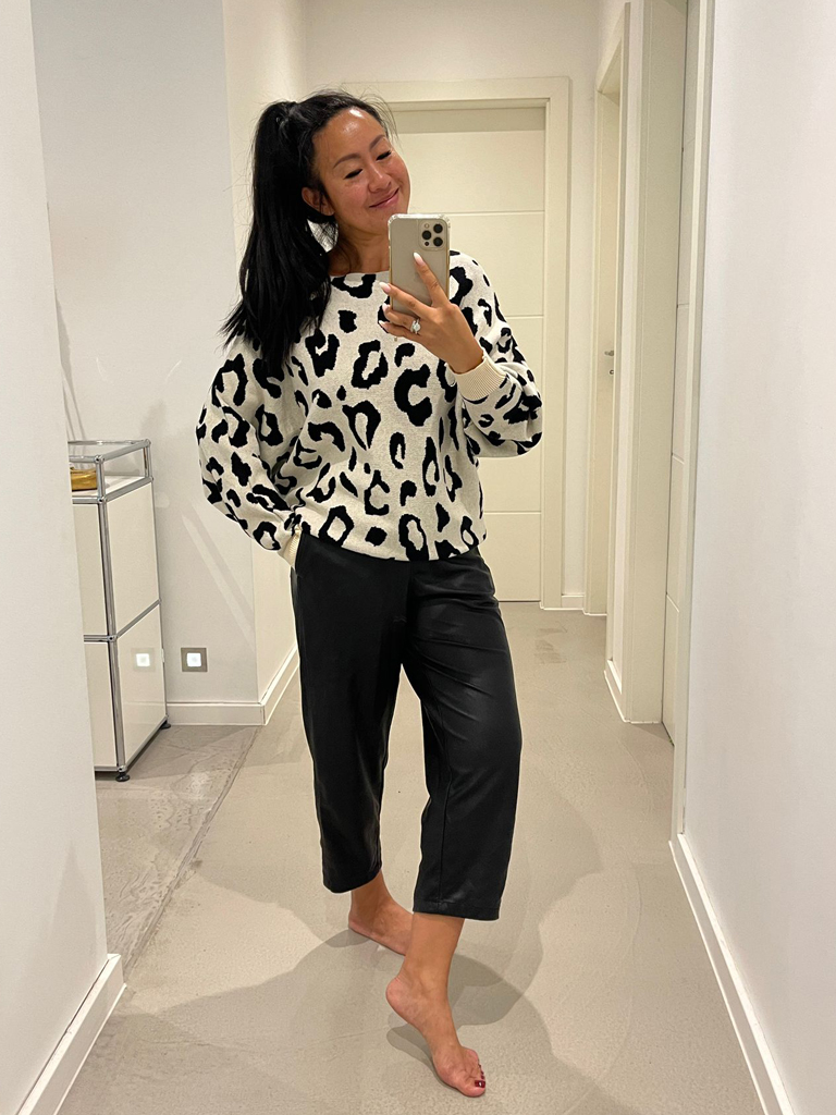 Pullover mit Fledermausärmeln - Leo Beige