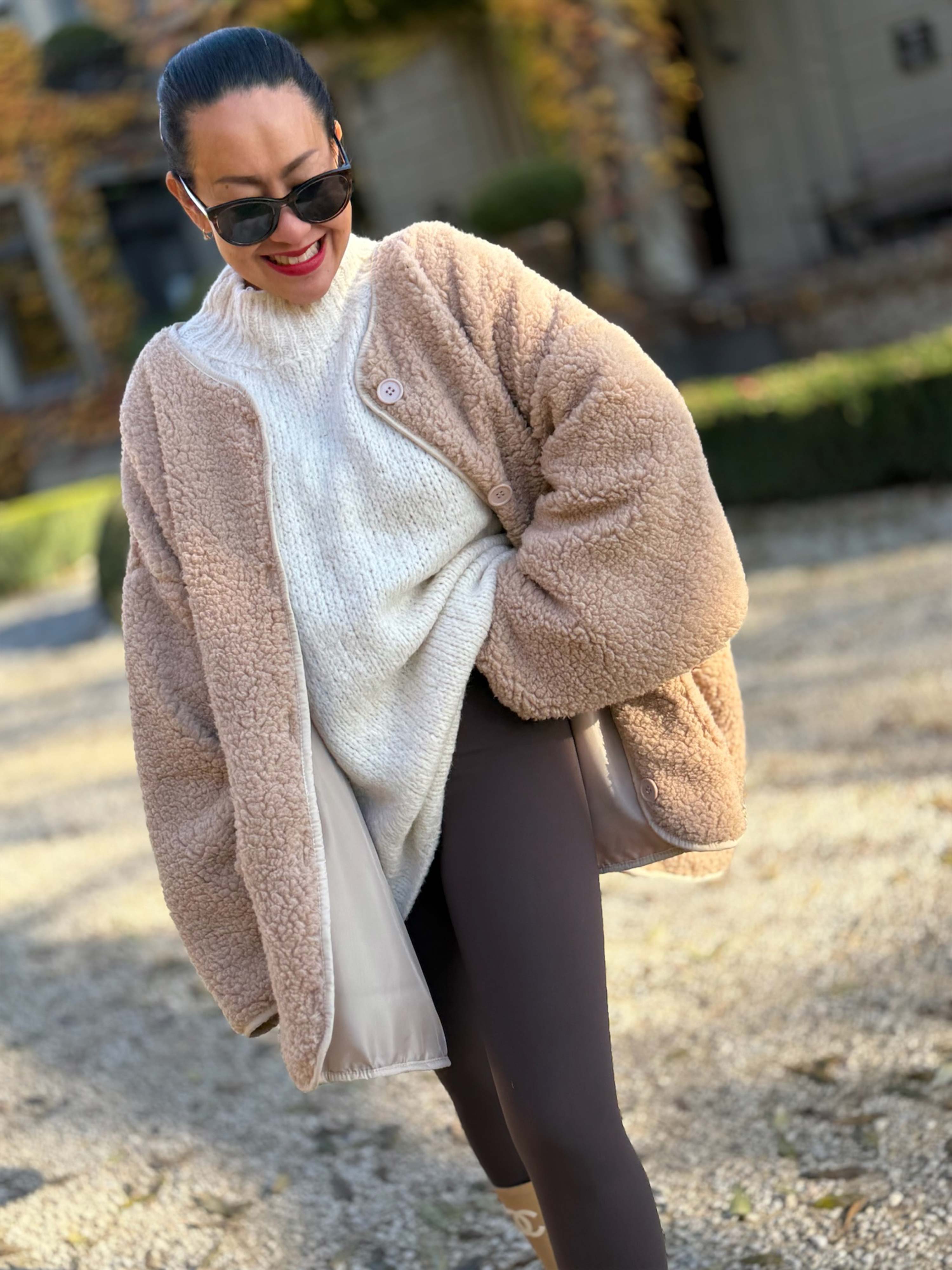 Teddylook Oversize Jacke - ICON - Oatmeal