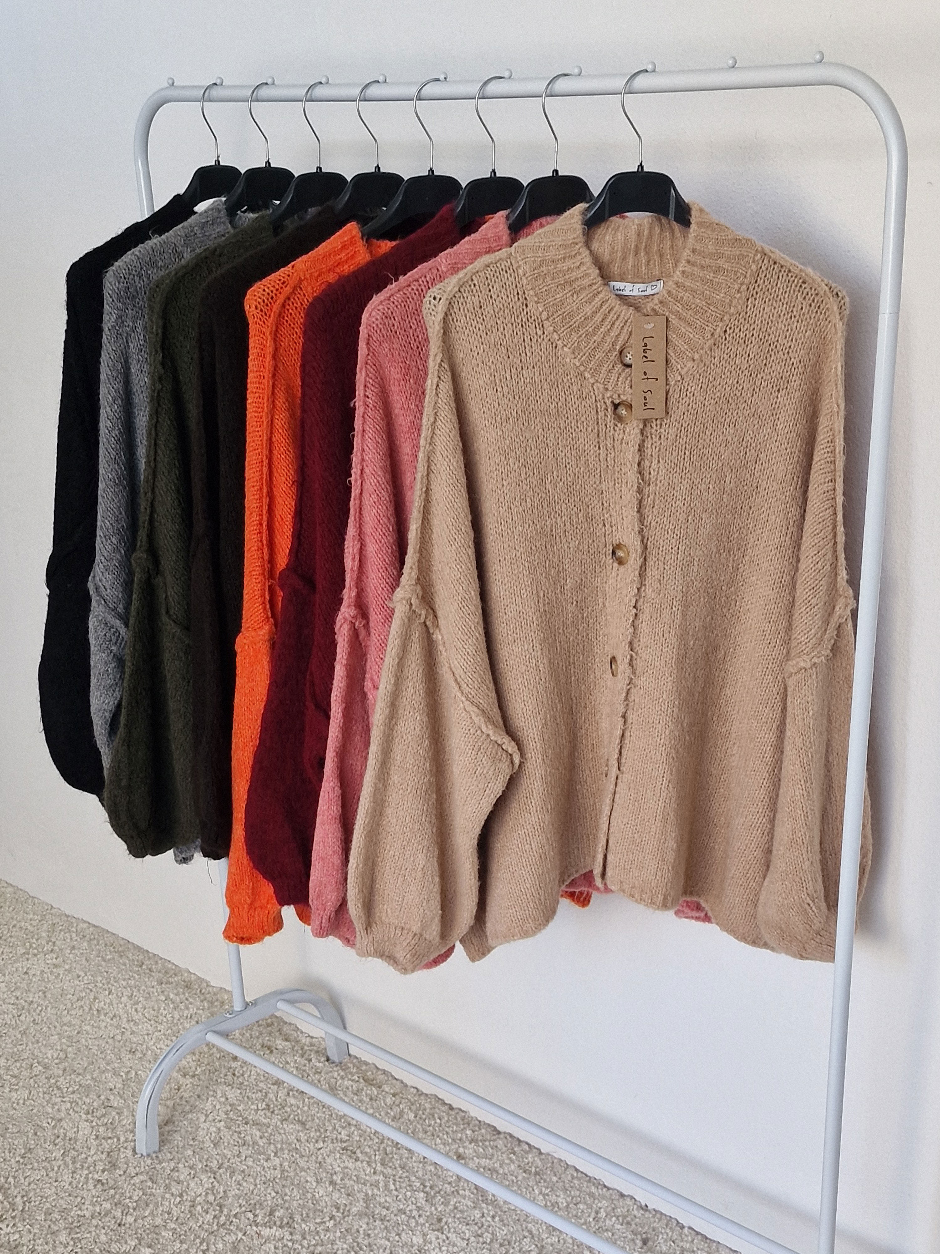Oversize Cardigan - FLAUSCHI - Oatmeal Oversize Cardigan - FLAUSCHI - Oatmeal