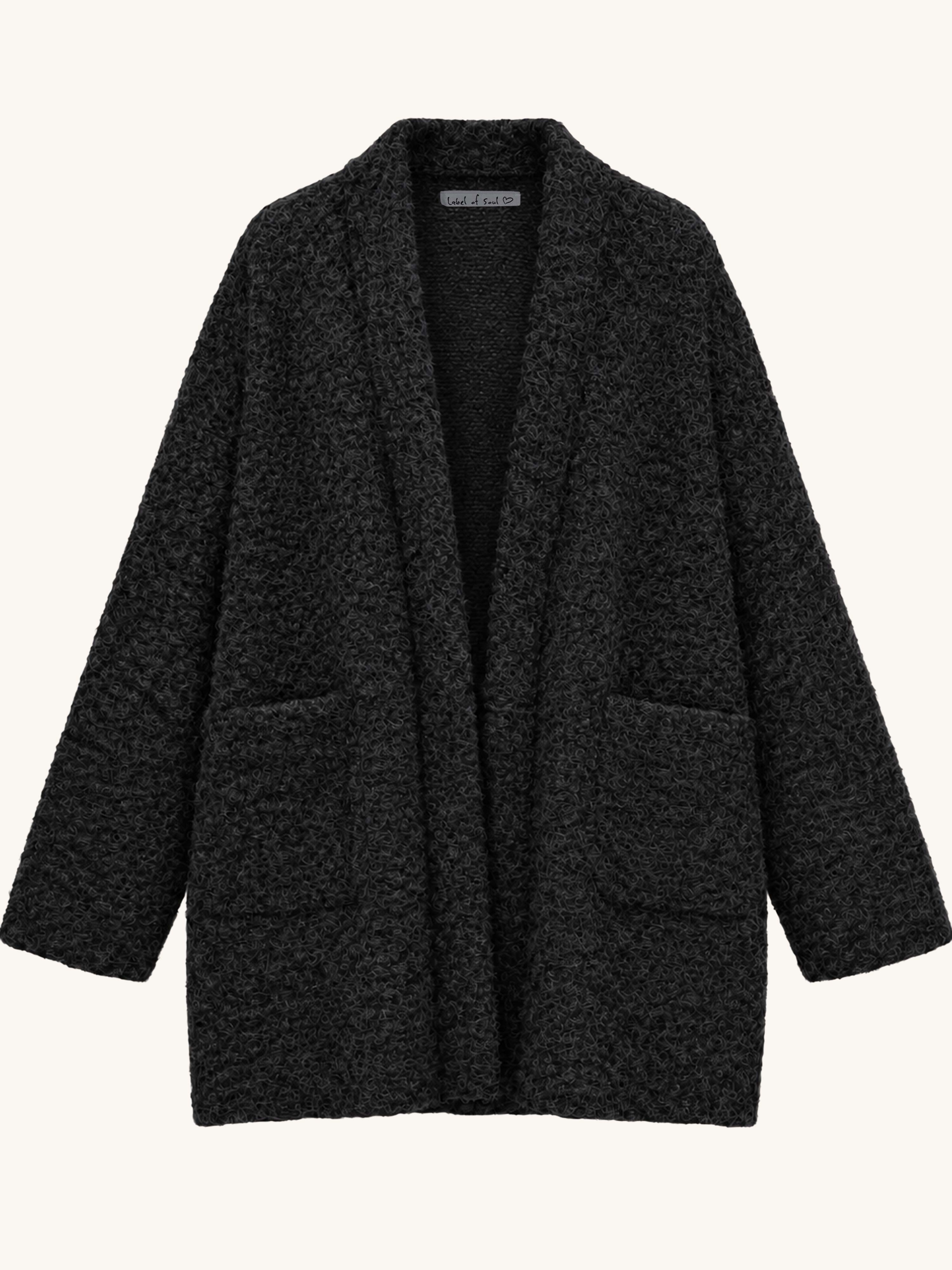 Oversize Blazer Jacke - HENRY - Schwarz