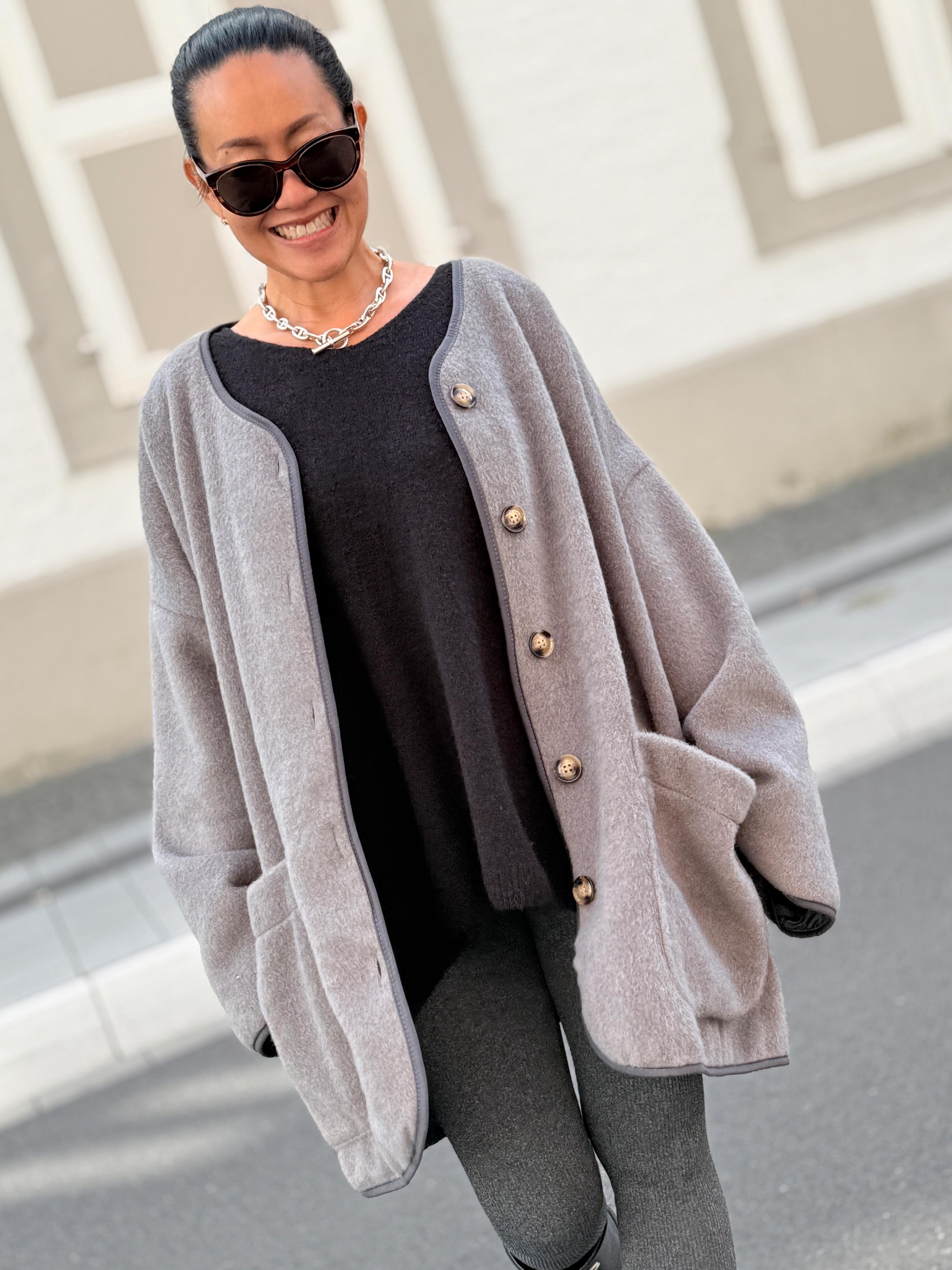 Oversize Jacke - SIGNATURE - Grau
