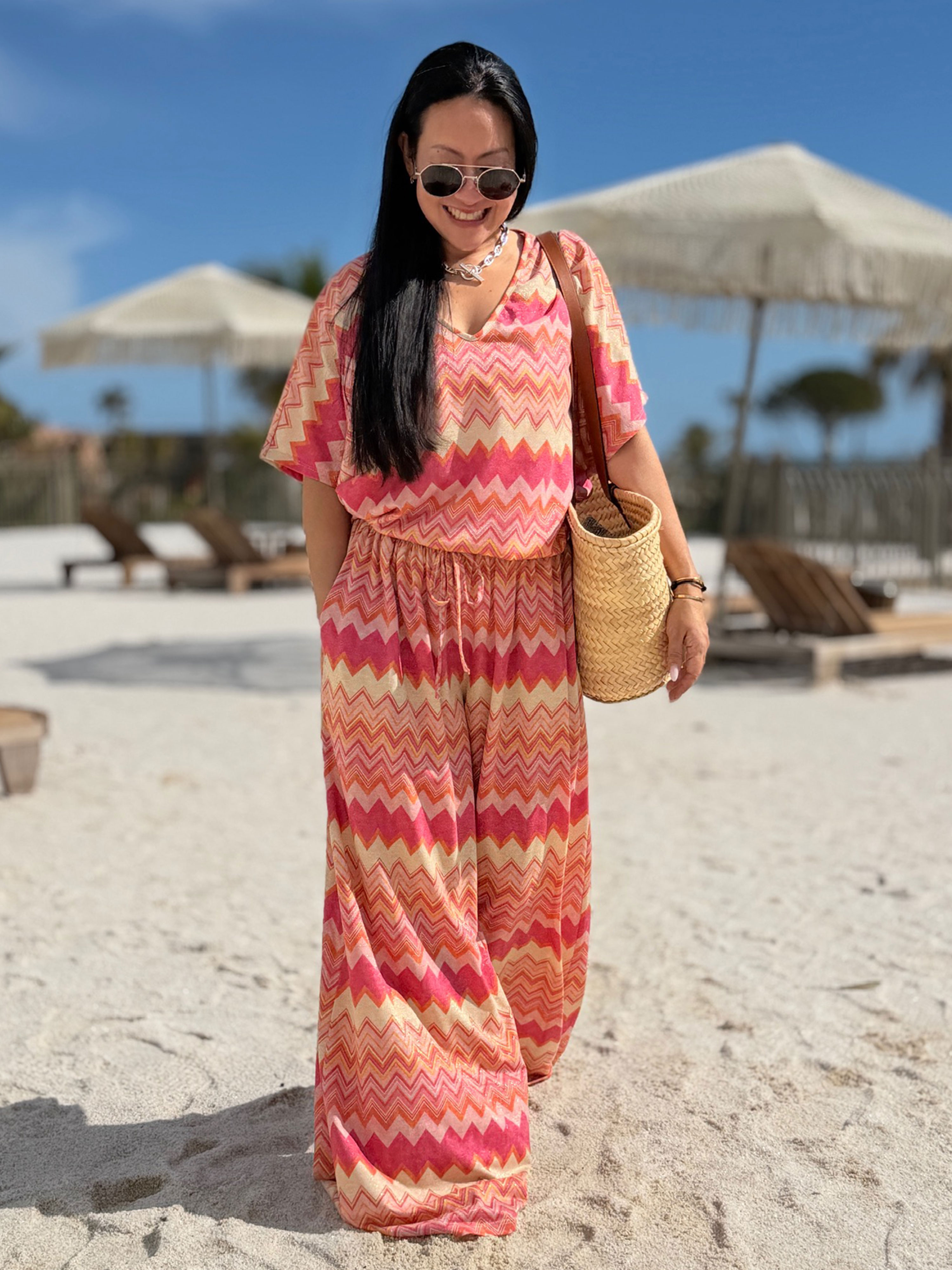 Kurzarm Shirt - ETHNO - Pink