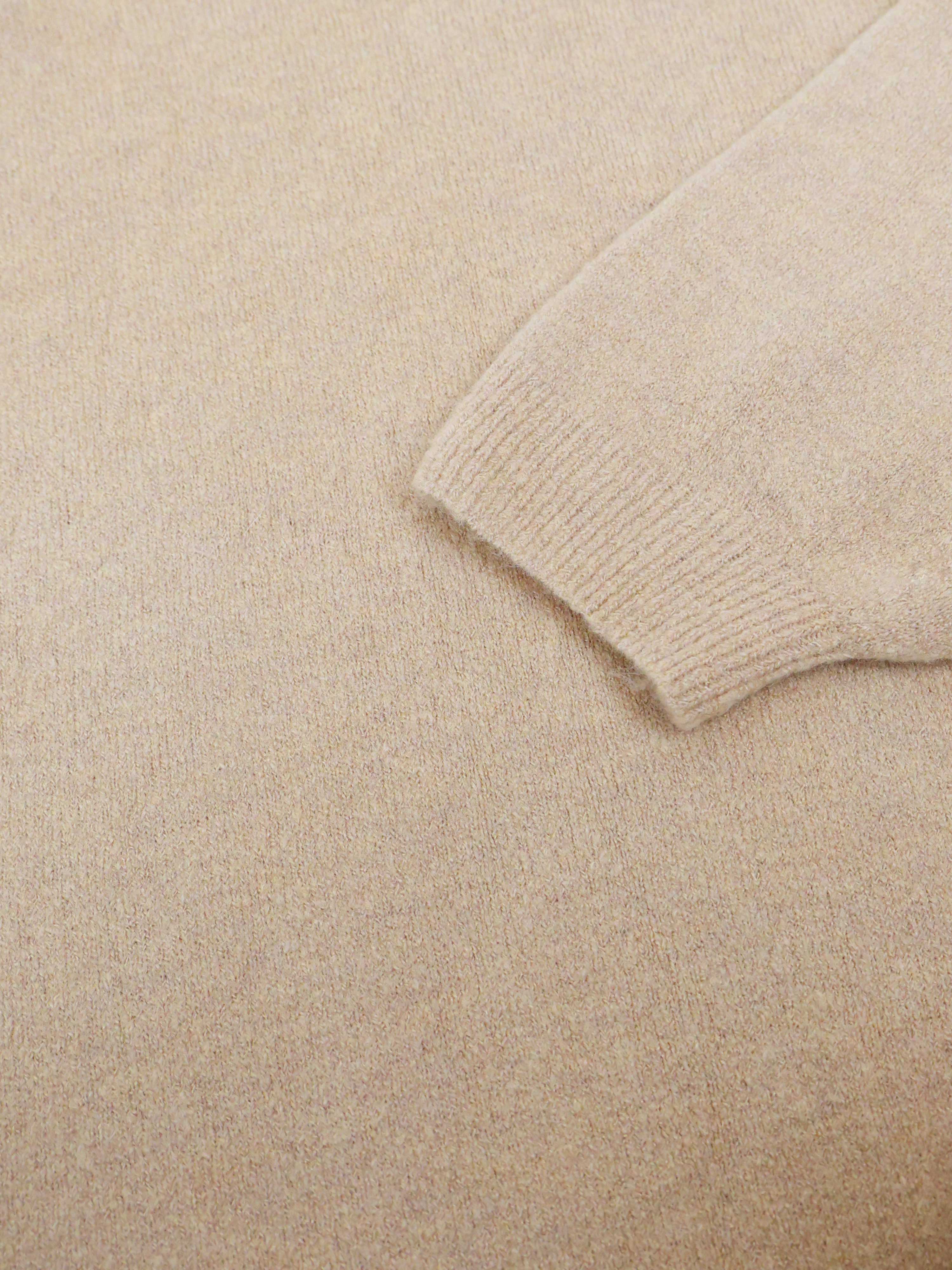 Feine Strickjacke mit Alpakawollanteil - Beige