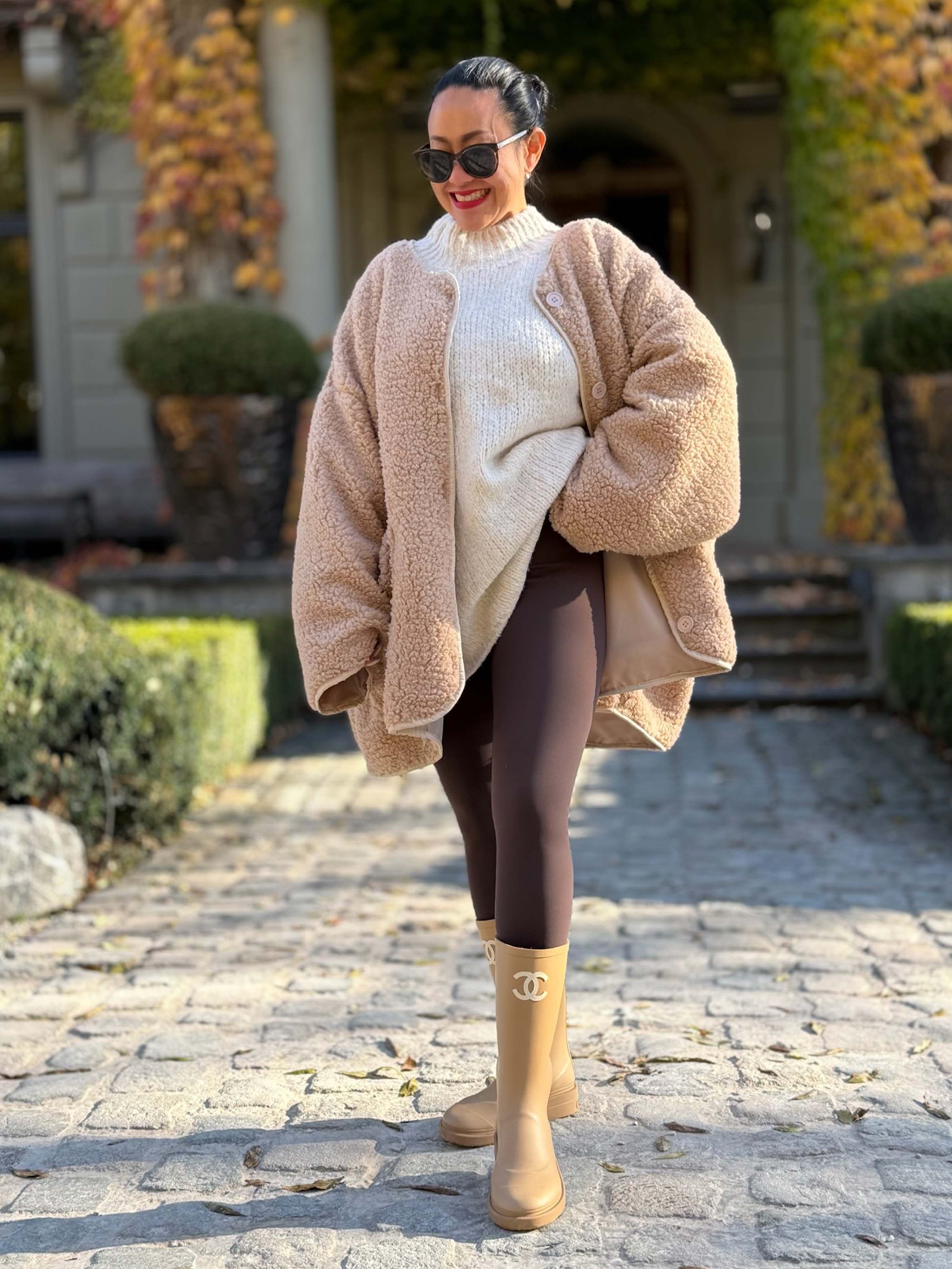 Teddylook Oversize Jacke - ICON - Oatmeal