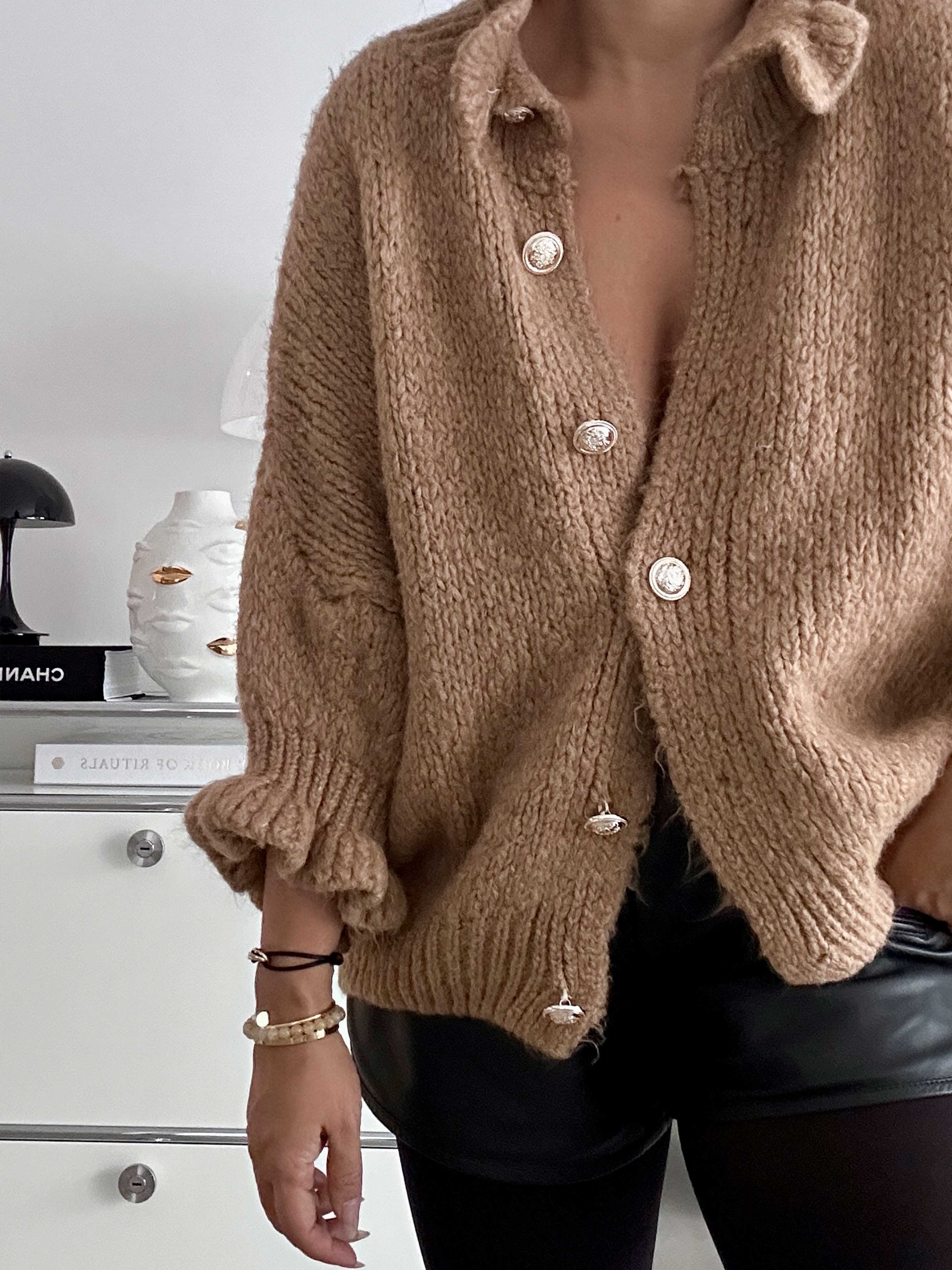 FLAUSCHI Cardigan - LANA - Camel