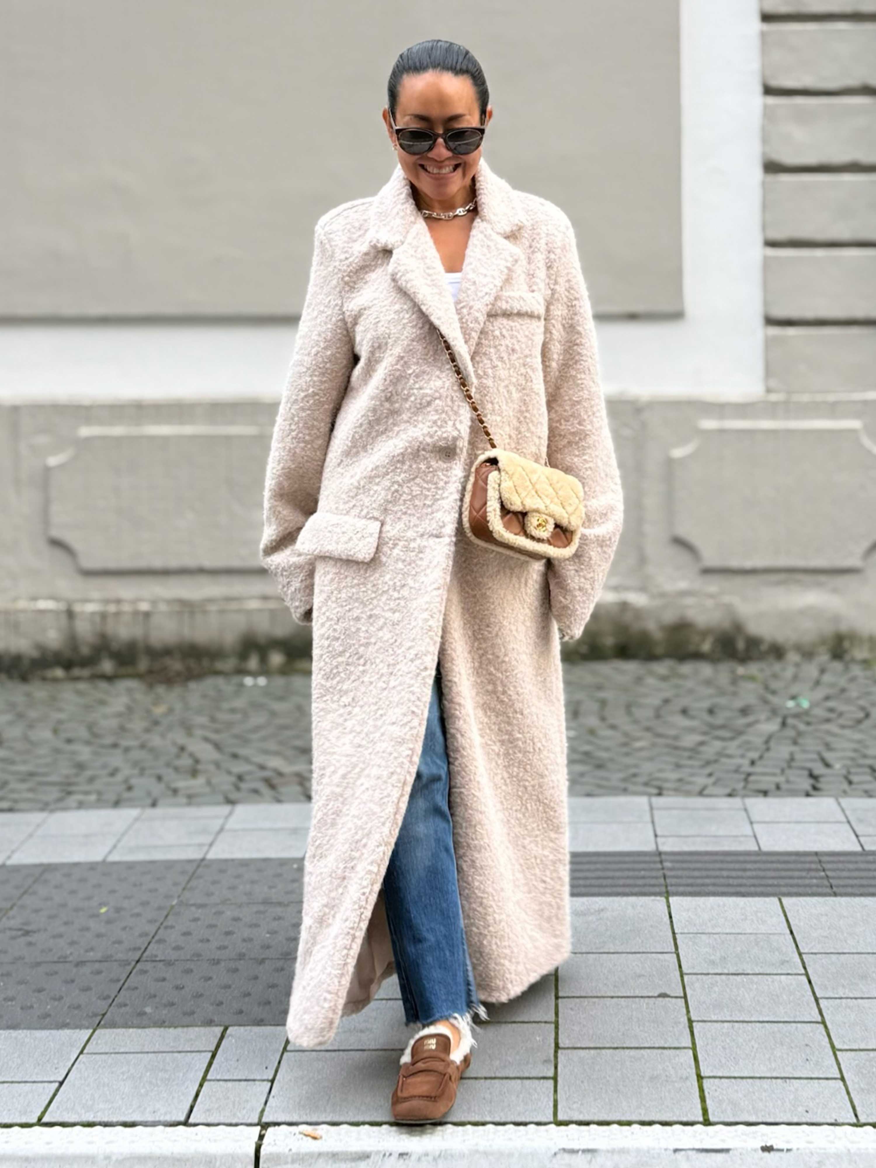 Oversize Blazer Mantel - HENRY - Oatmeal