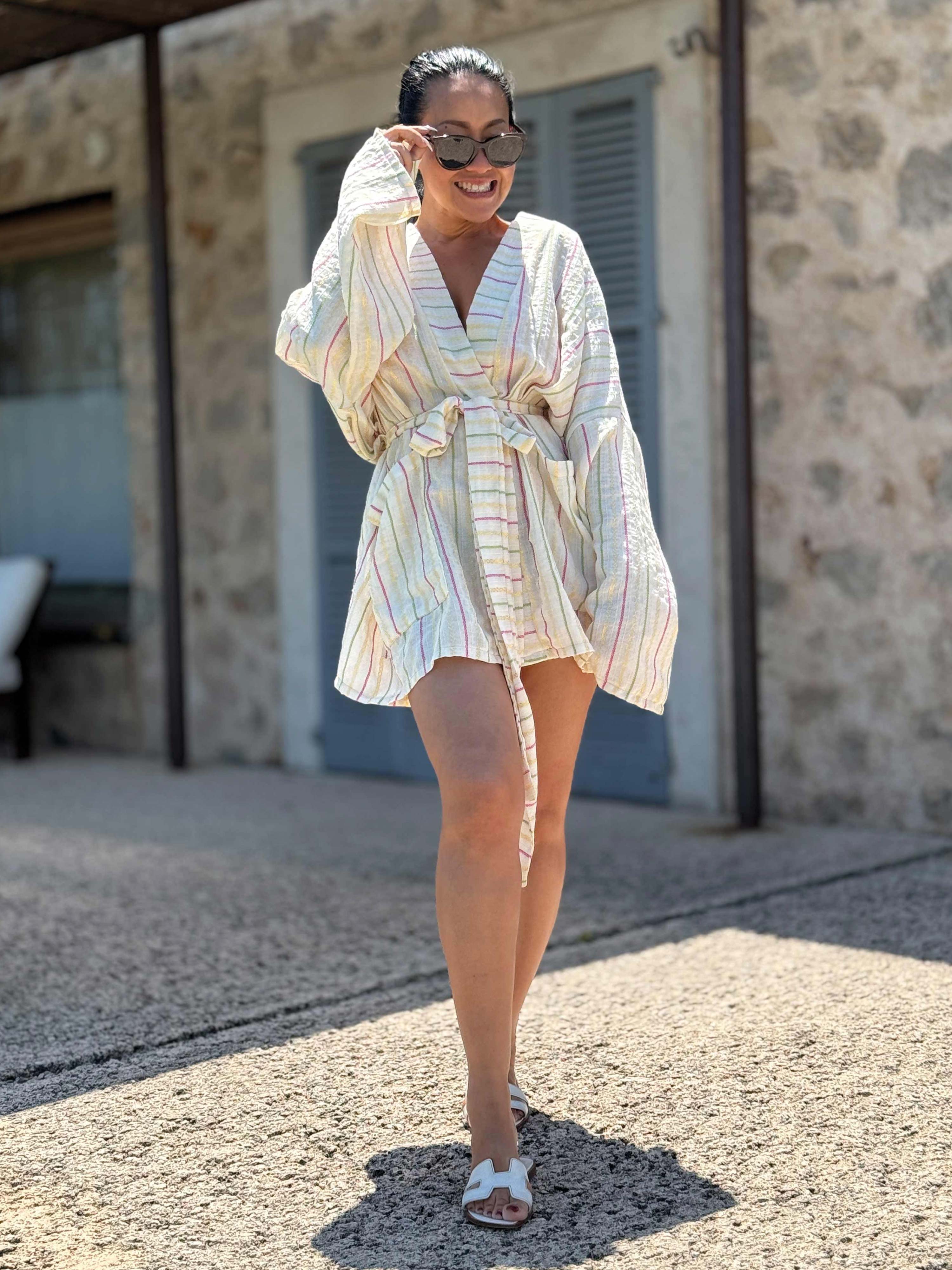 Wickel Kimono Jacke - Marrakesch - Bunt