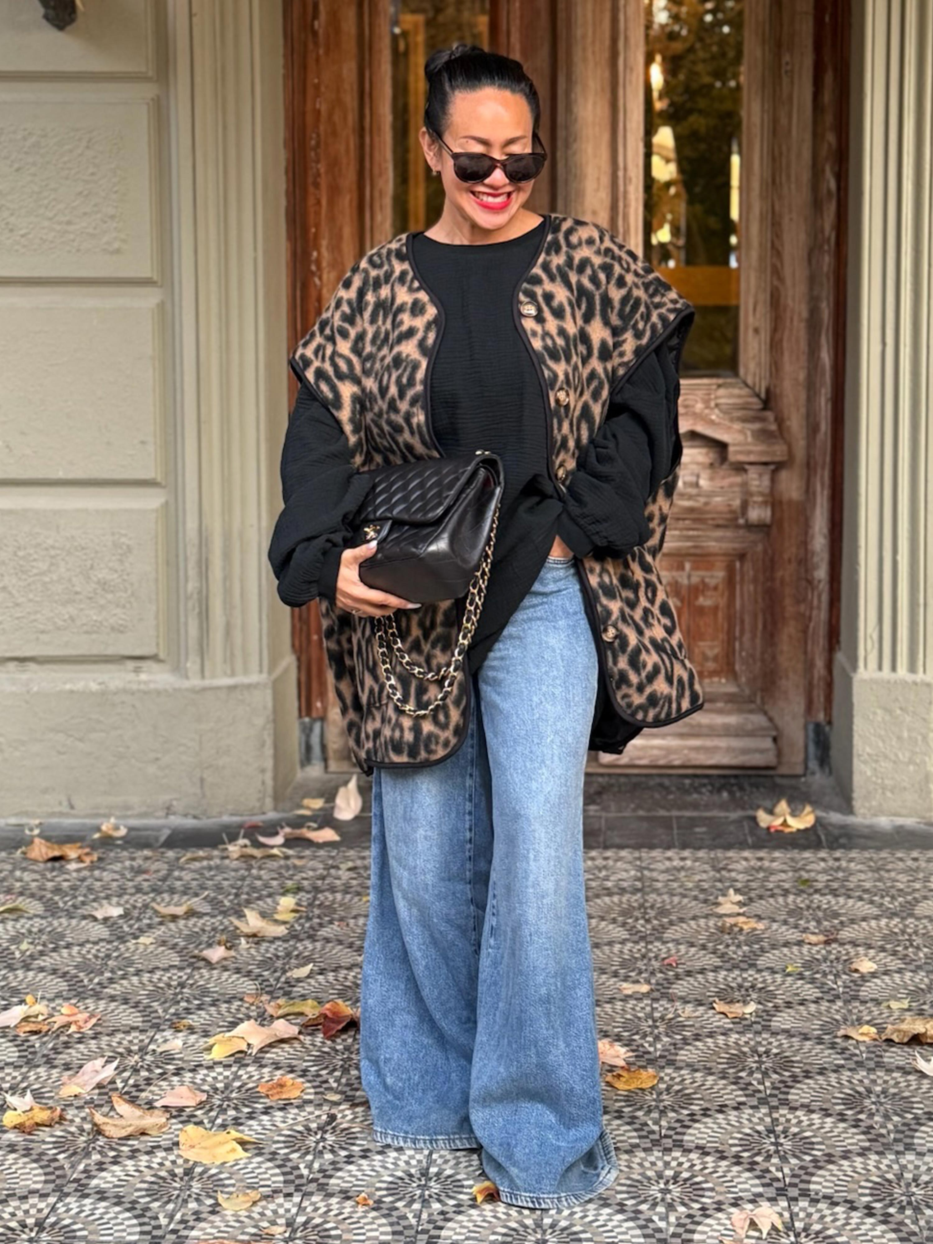 Oversize Weste mit Taschen - SIGNATURE - Leo Camel