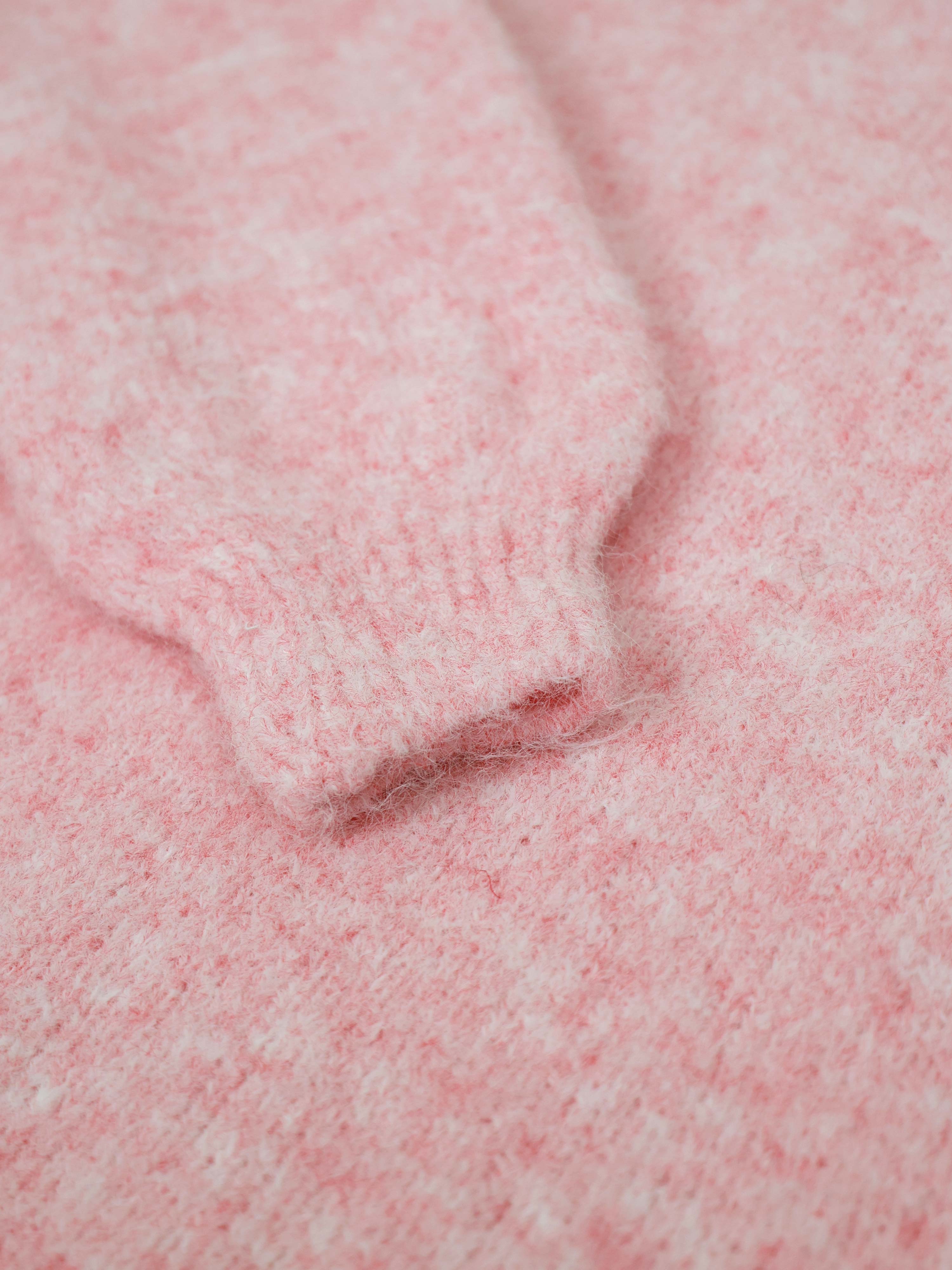 Oversize Pullunder mit Alpakawollanteil - Rosa