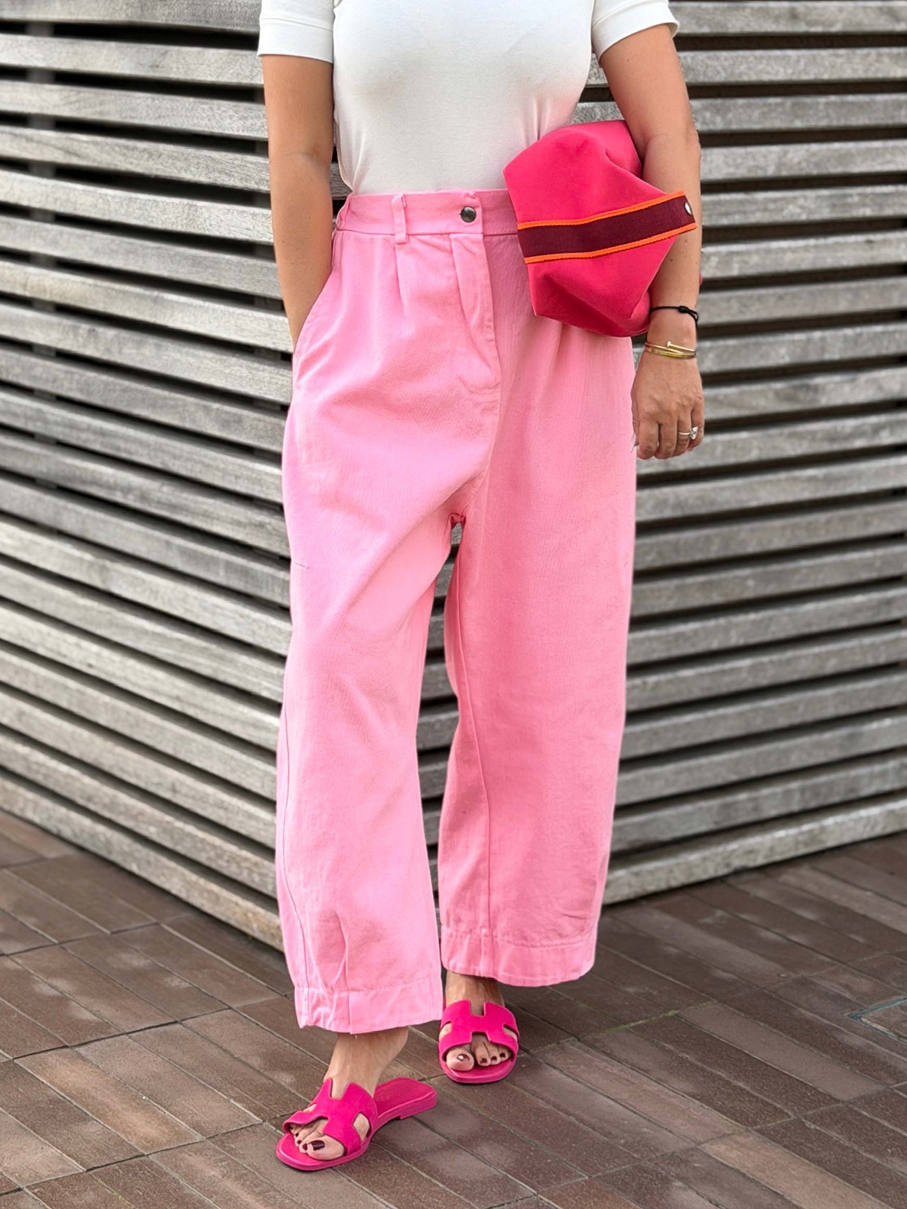 Balloon Jeans Hose - Pink - S