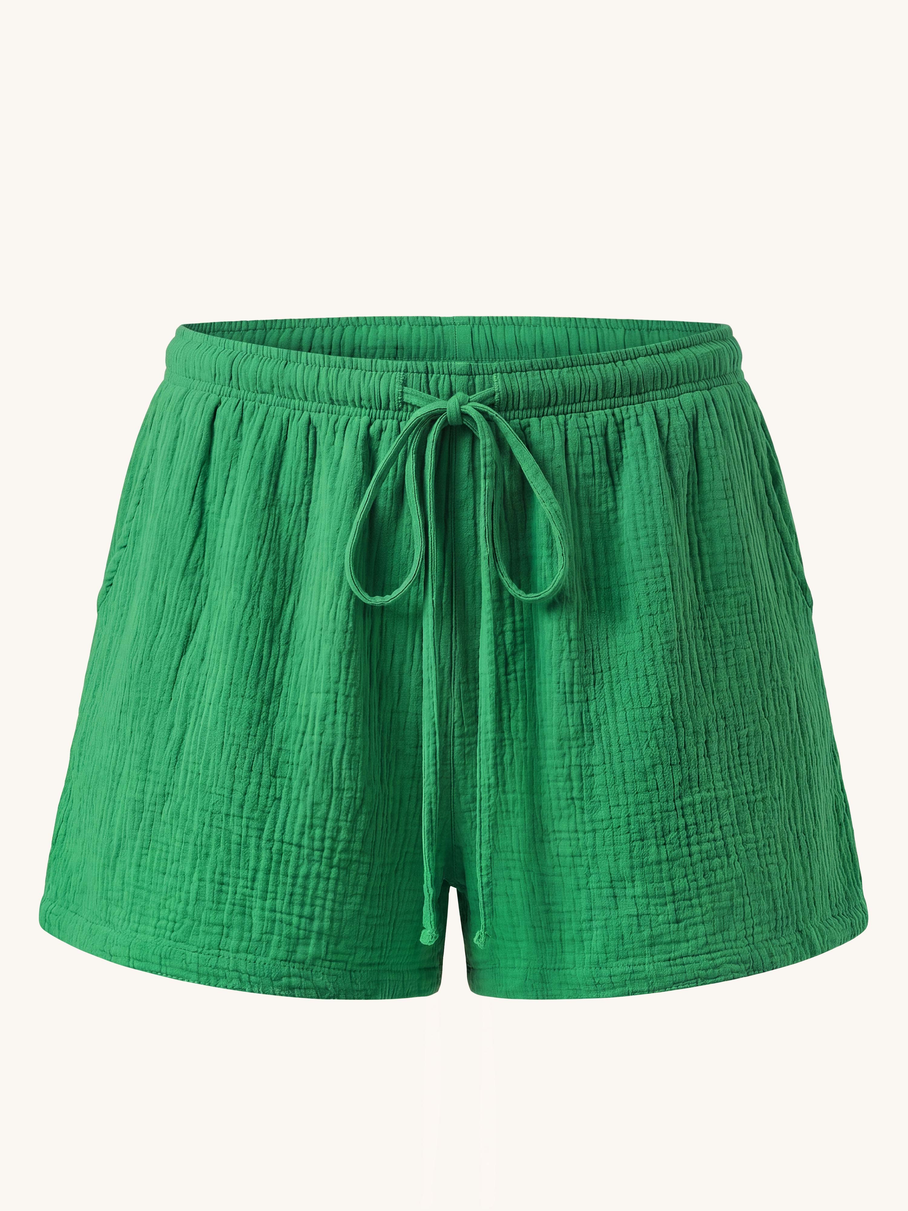 Musselin Bermuda Shorts - SUMMER BREEZE - Grün