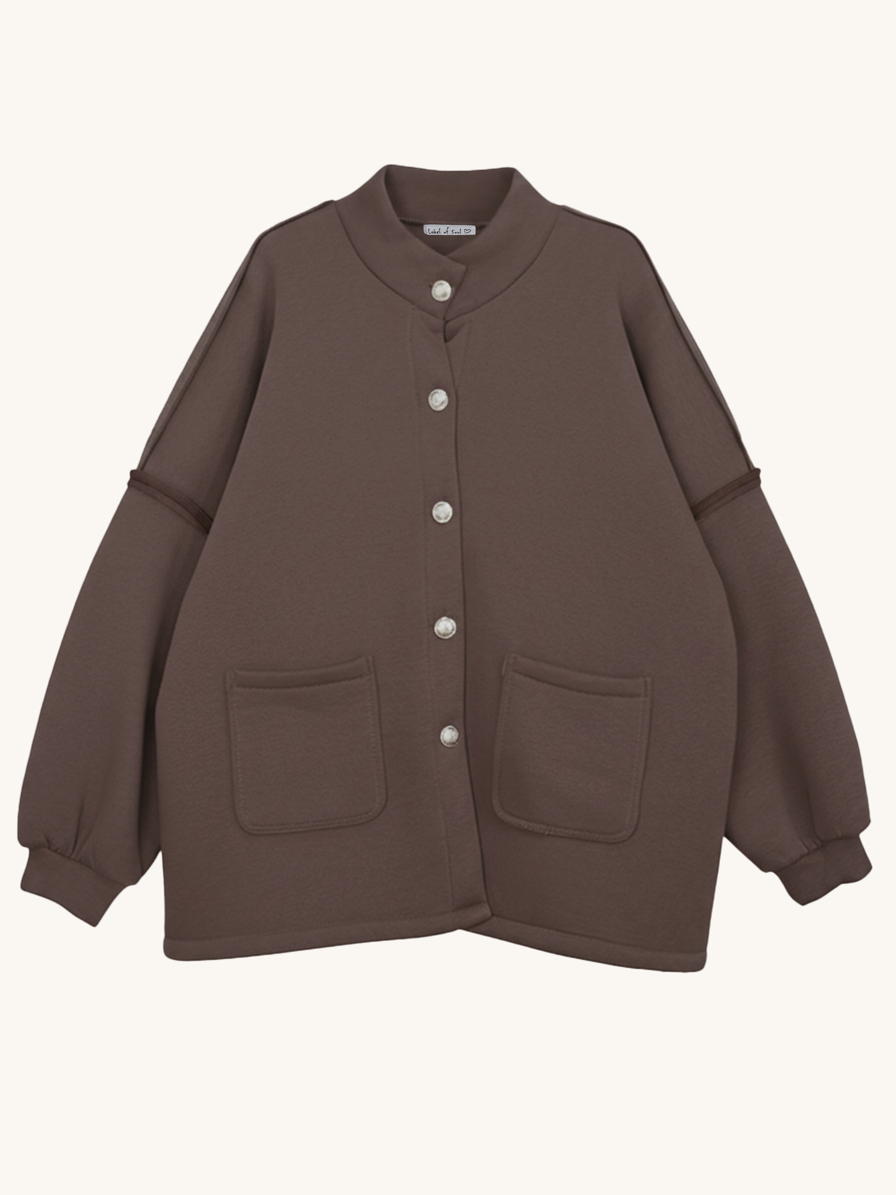 Oversize SOFT Cardigan Jacke - Schoko