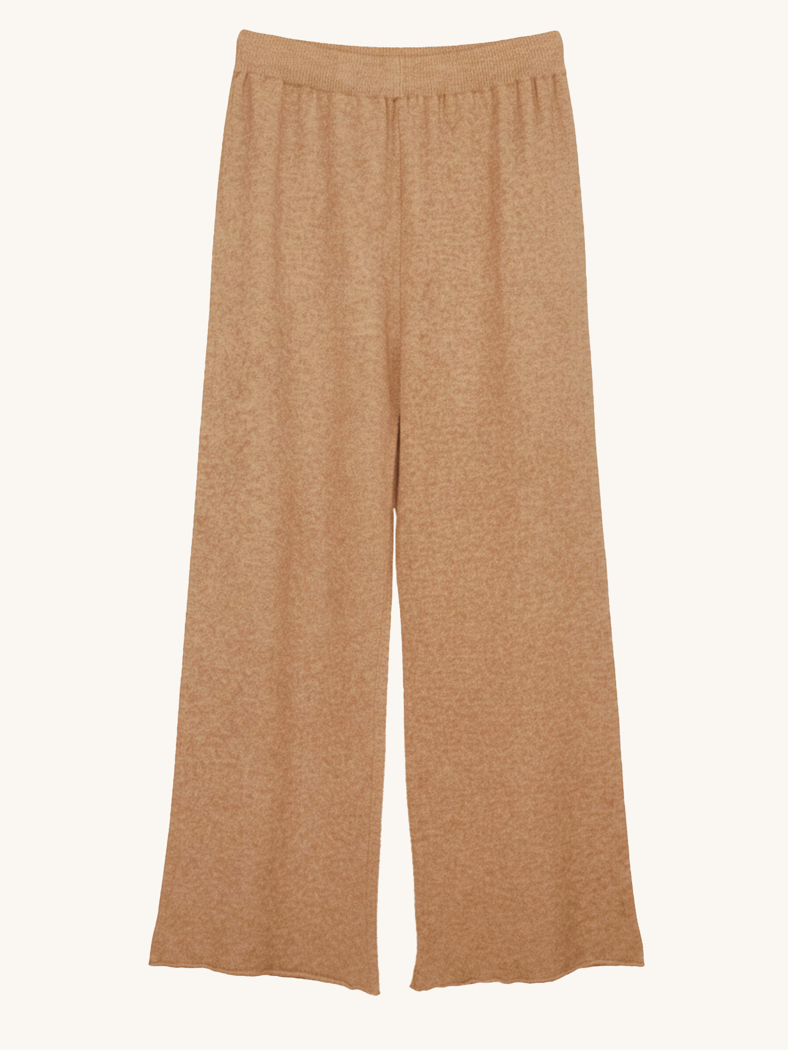 Viskose Strickhose - Camel Viskose Strickhose - Camel