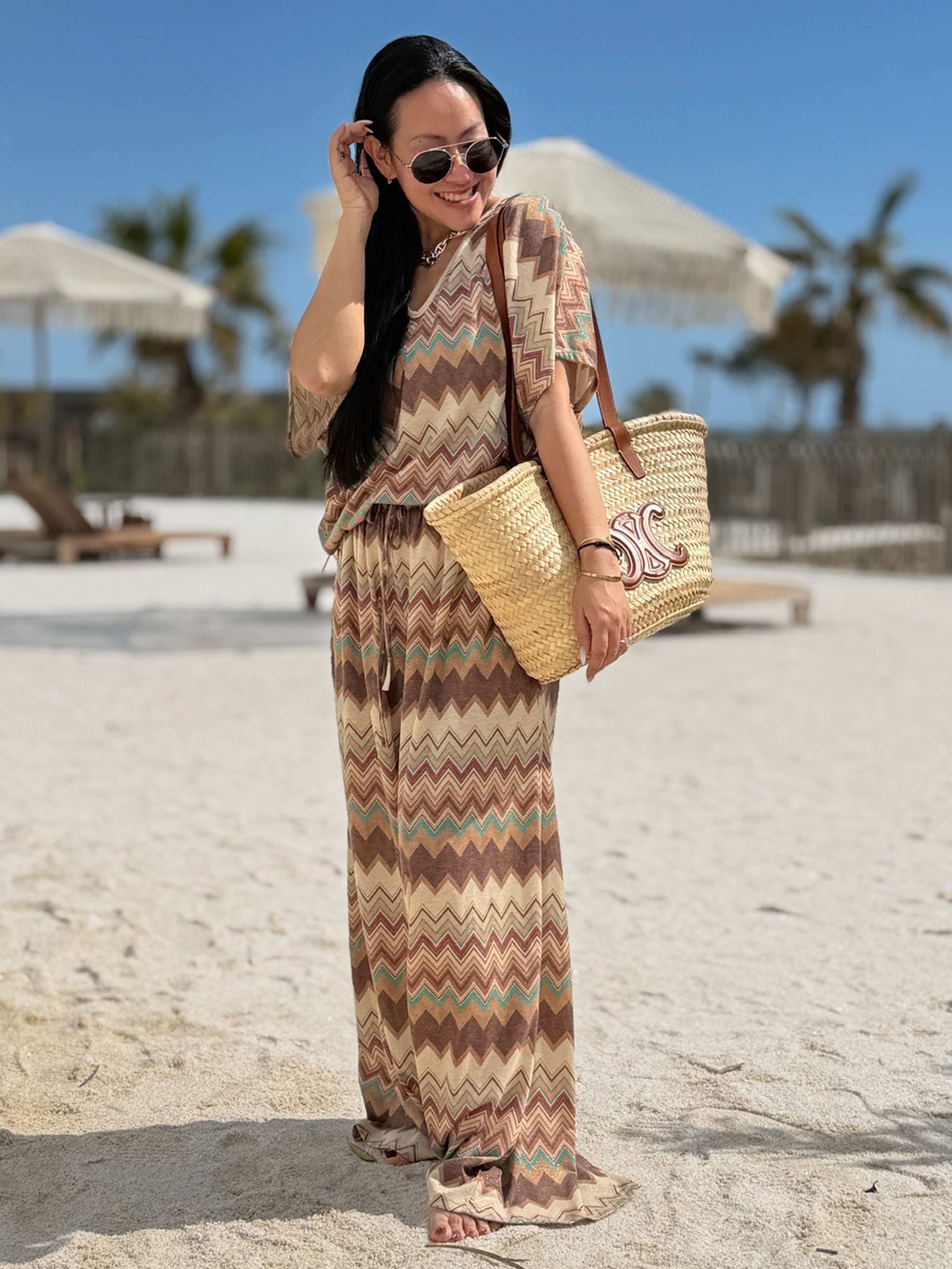 Kurzarm Shirt - ETHNO - Schoko