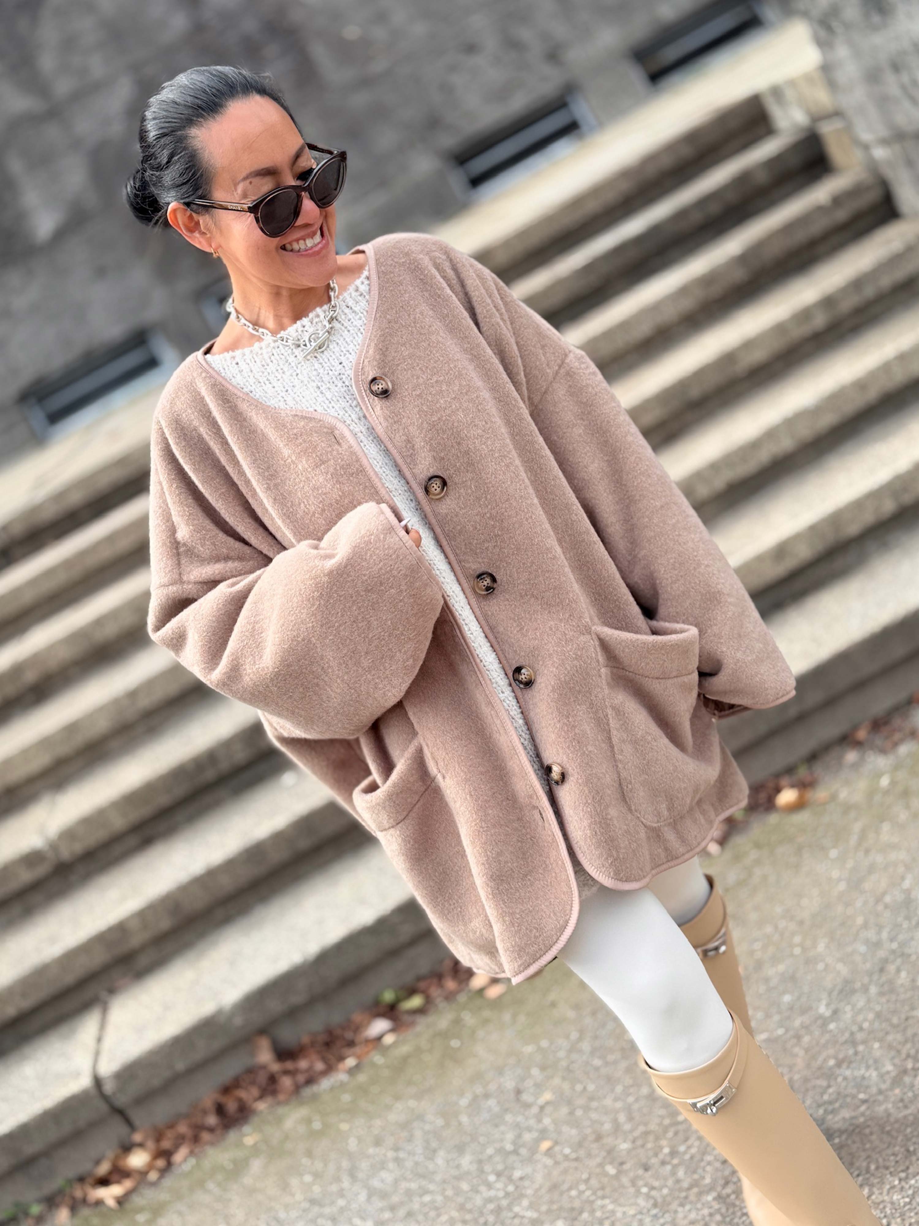 Oversize Jacke - SIGNATURE - Chestnut