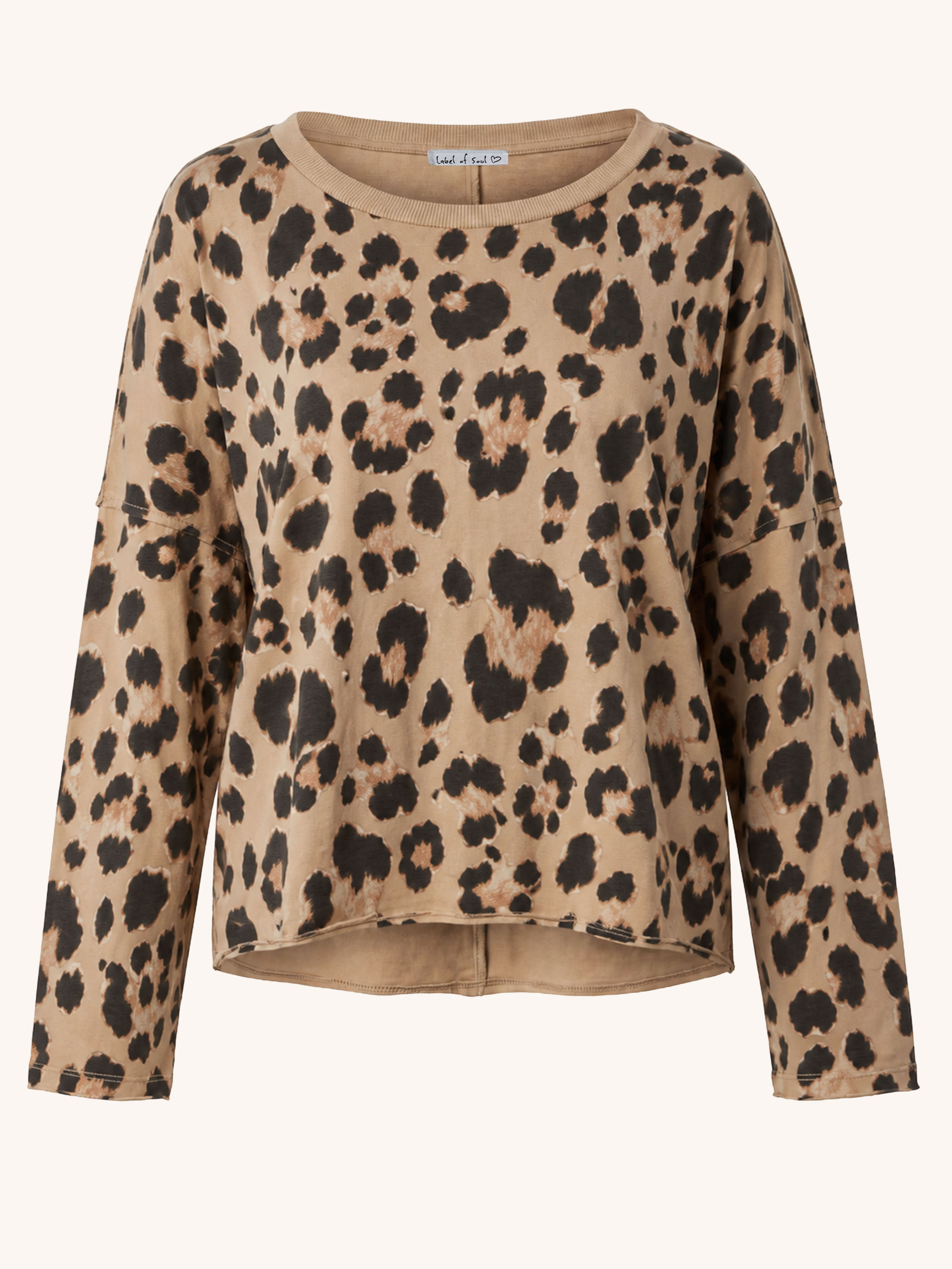 Basic Oversize Loungewear Shirt - LEO Camel