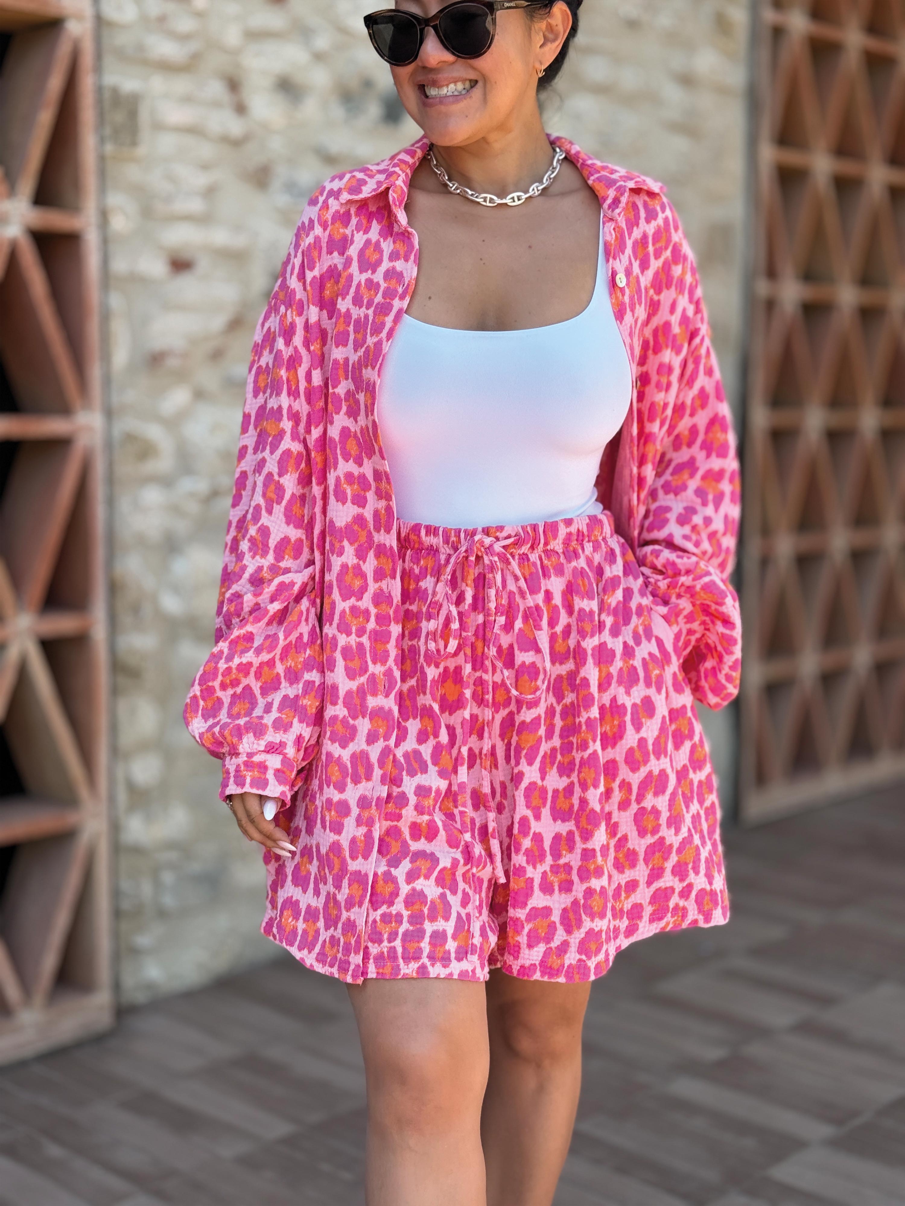 Musselin Bermuda Shorts - SUMMER BREEZE - Leo Juicy Musselin Bermuda Shorts - SUMMER BREEZE - Leo Juicy