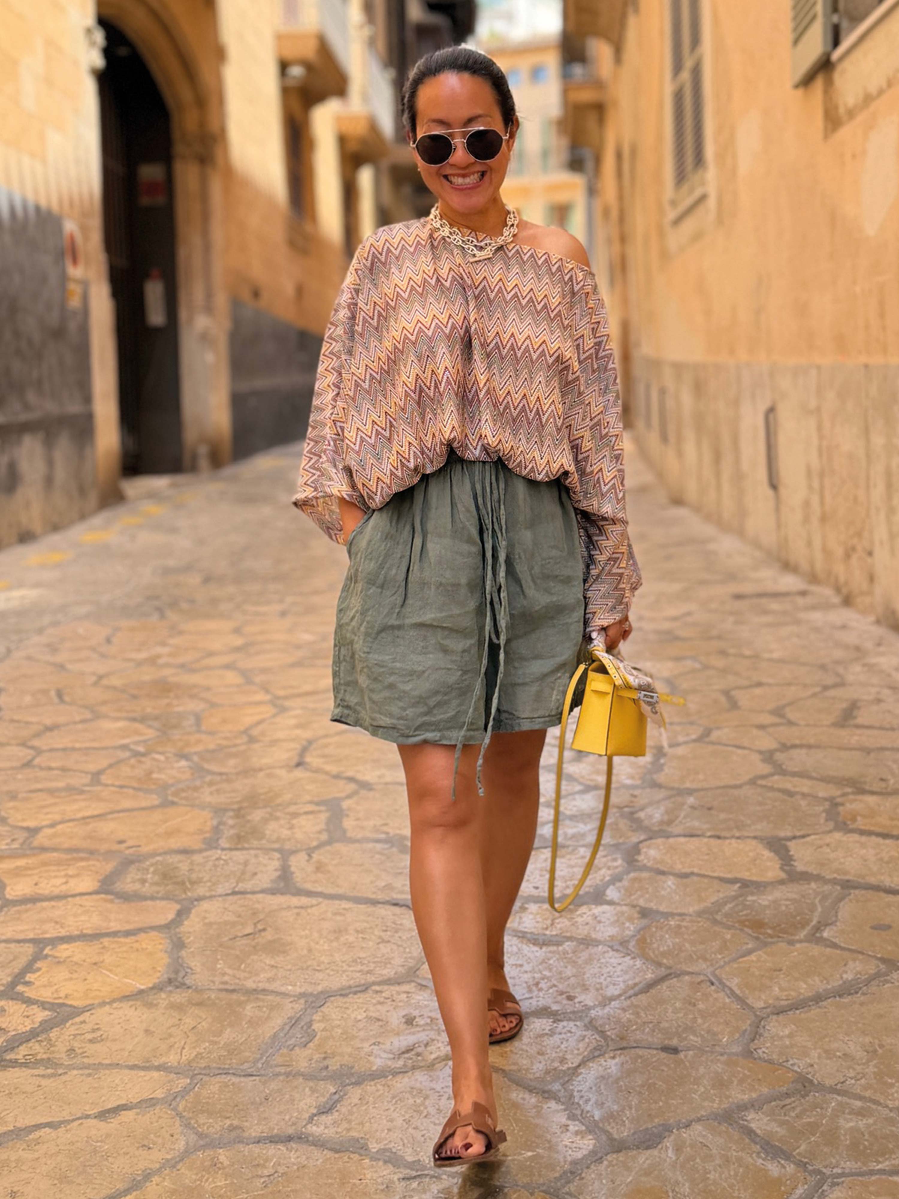 Oversize Poncho - IBIZA BREEZE - Matchalino