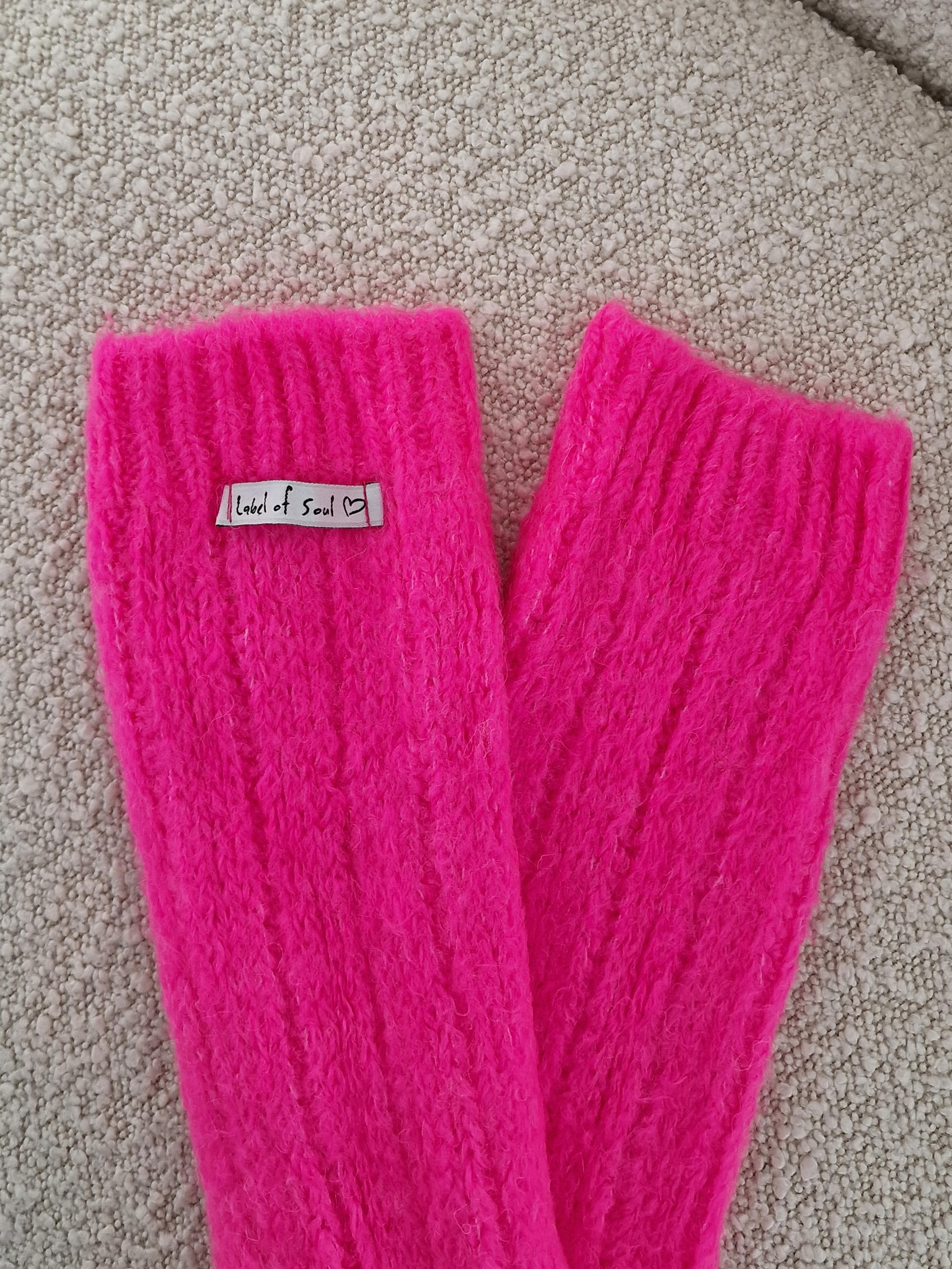 Strick Stulpen - FLAUSCHI - Neon Pink Strick Stulpen - FLAUSCHI - Neon Pink