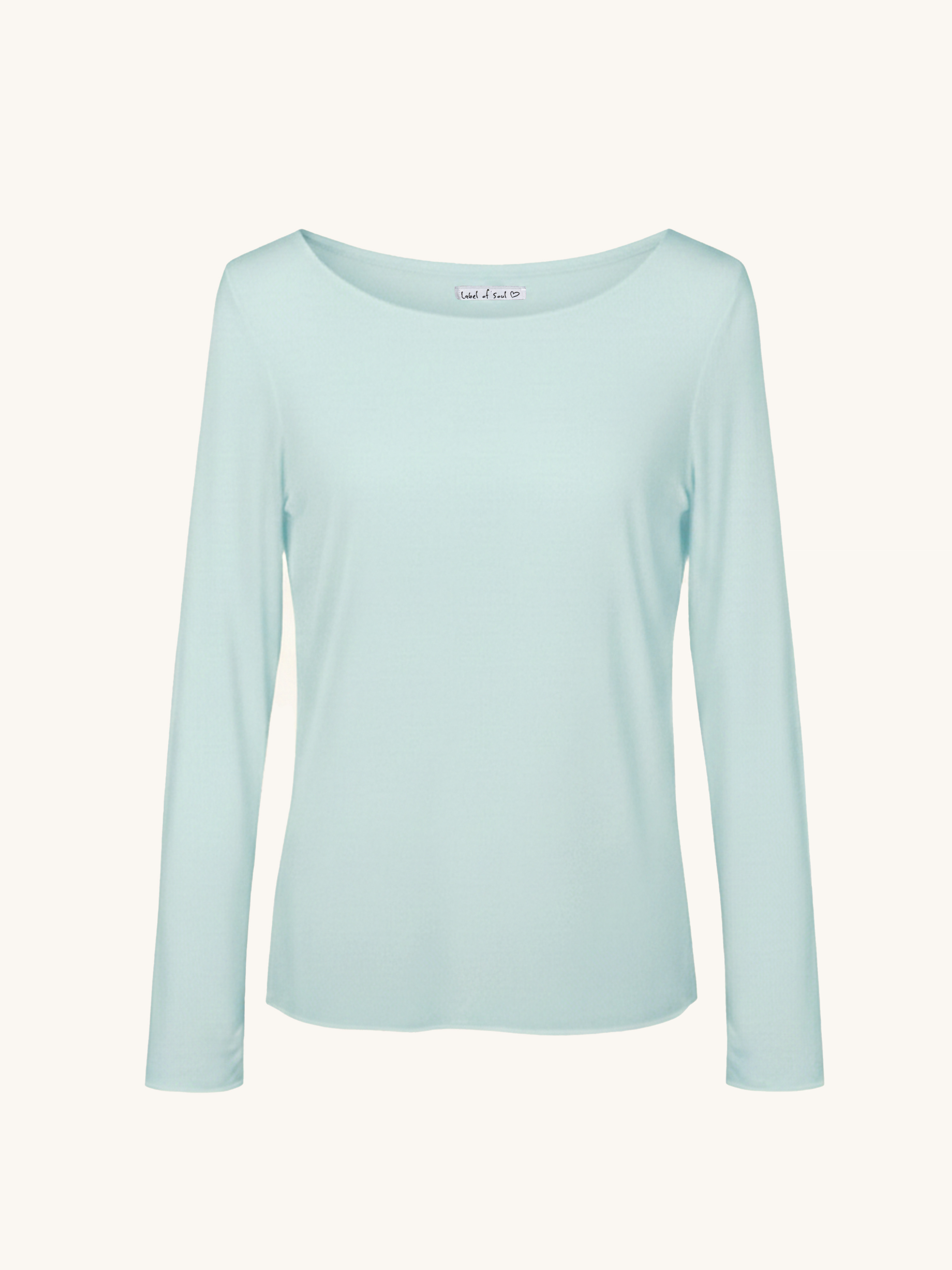 Soft Langarmshirt mit Kaschmiranteil - Blau