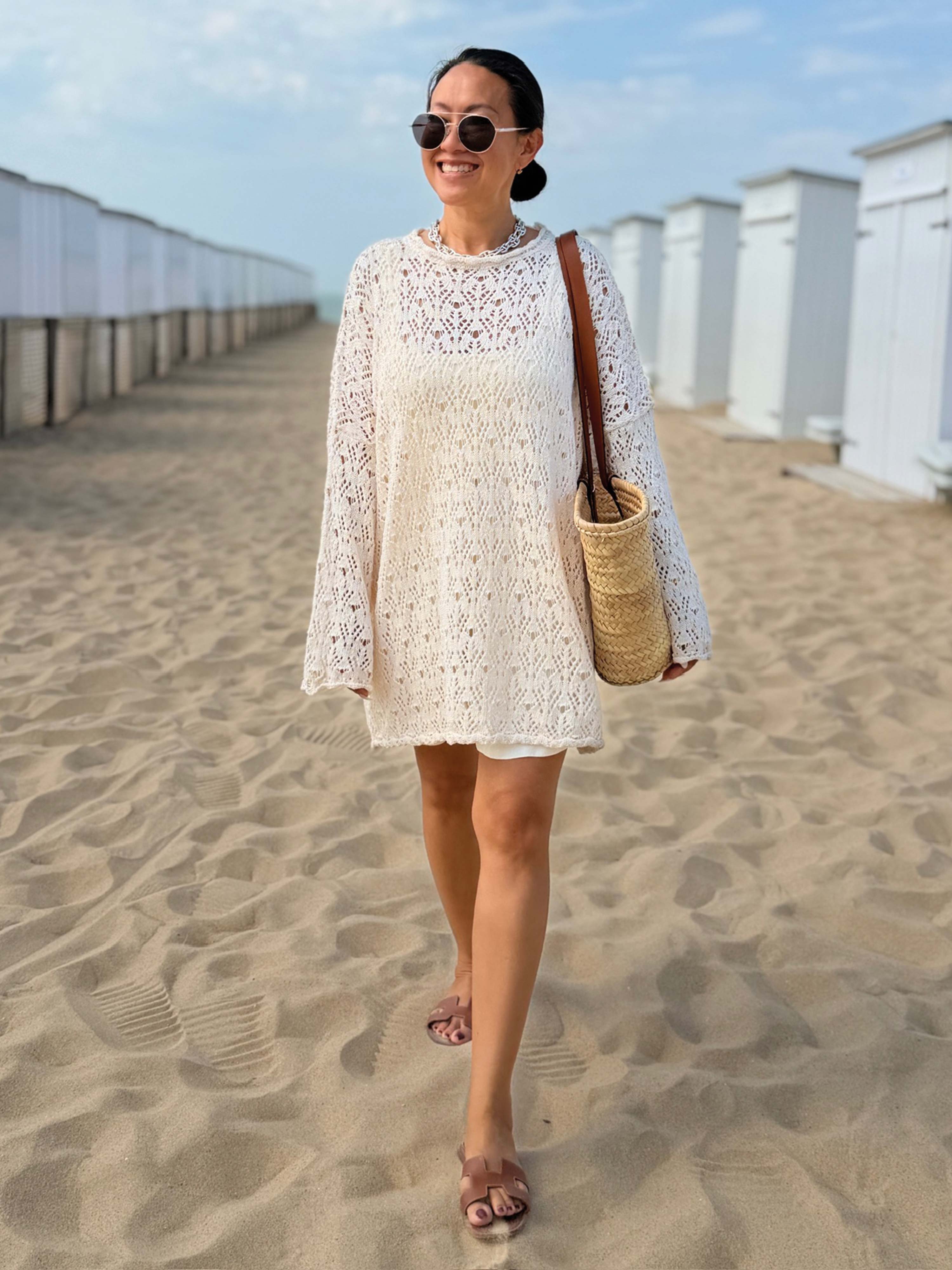 Häkelpullover - BOHEMIAN CROCHET - Creme