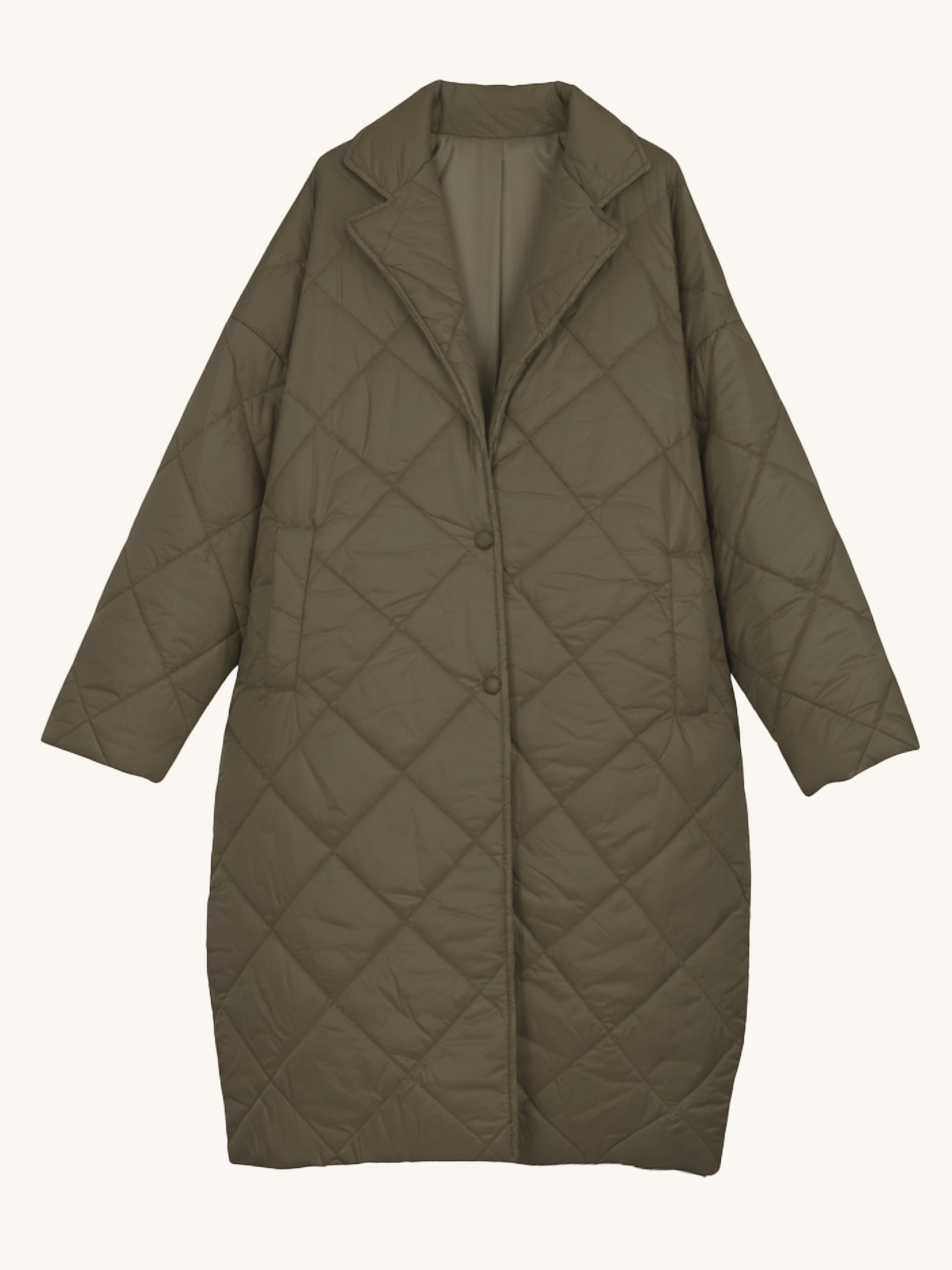 Leichter Steppmantel - Olive Leichter Steppmantel - Olive