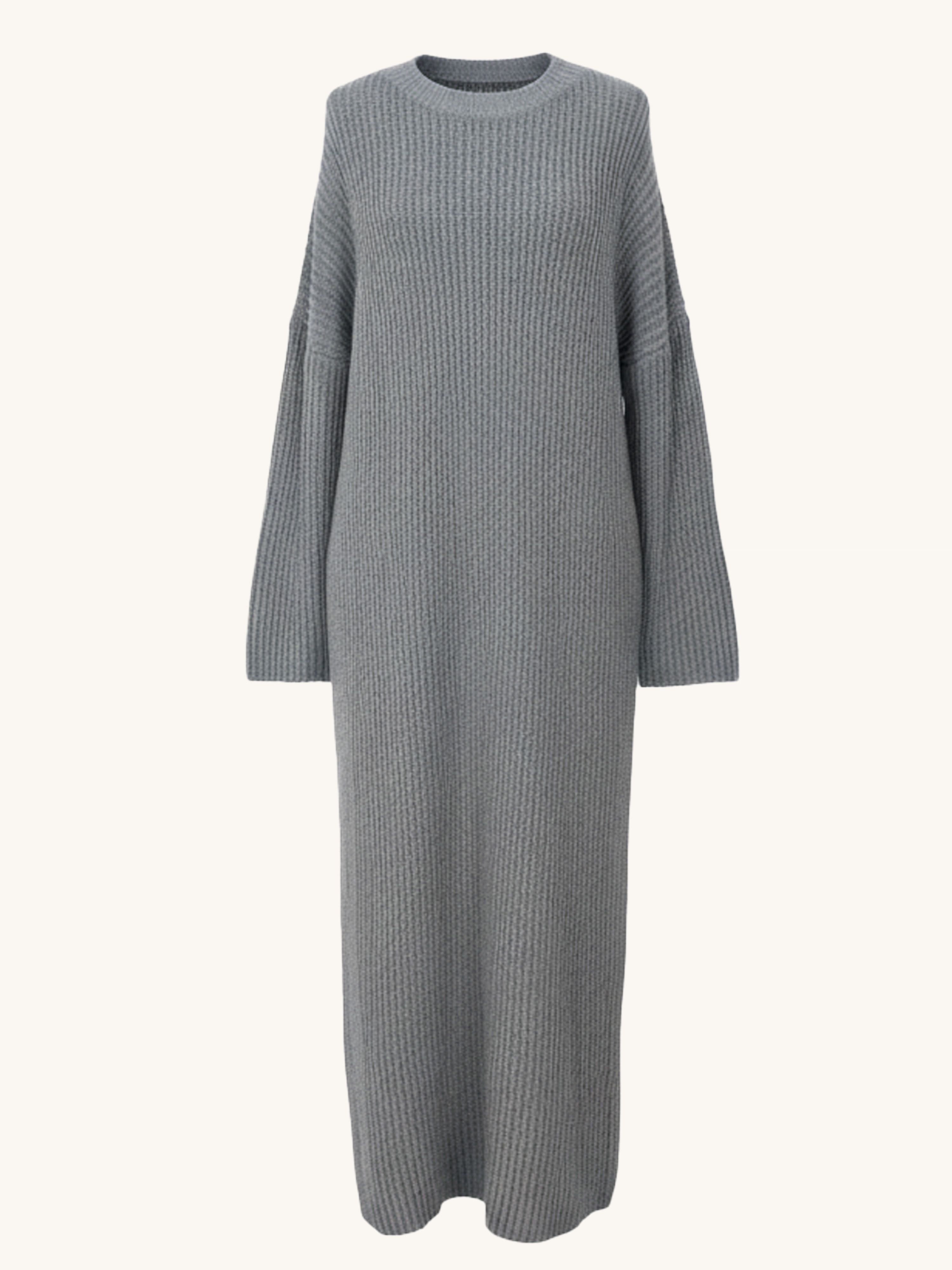 Cozy Strickkleid - Grau