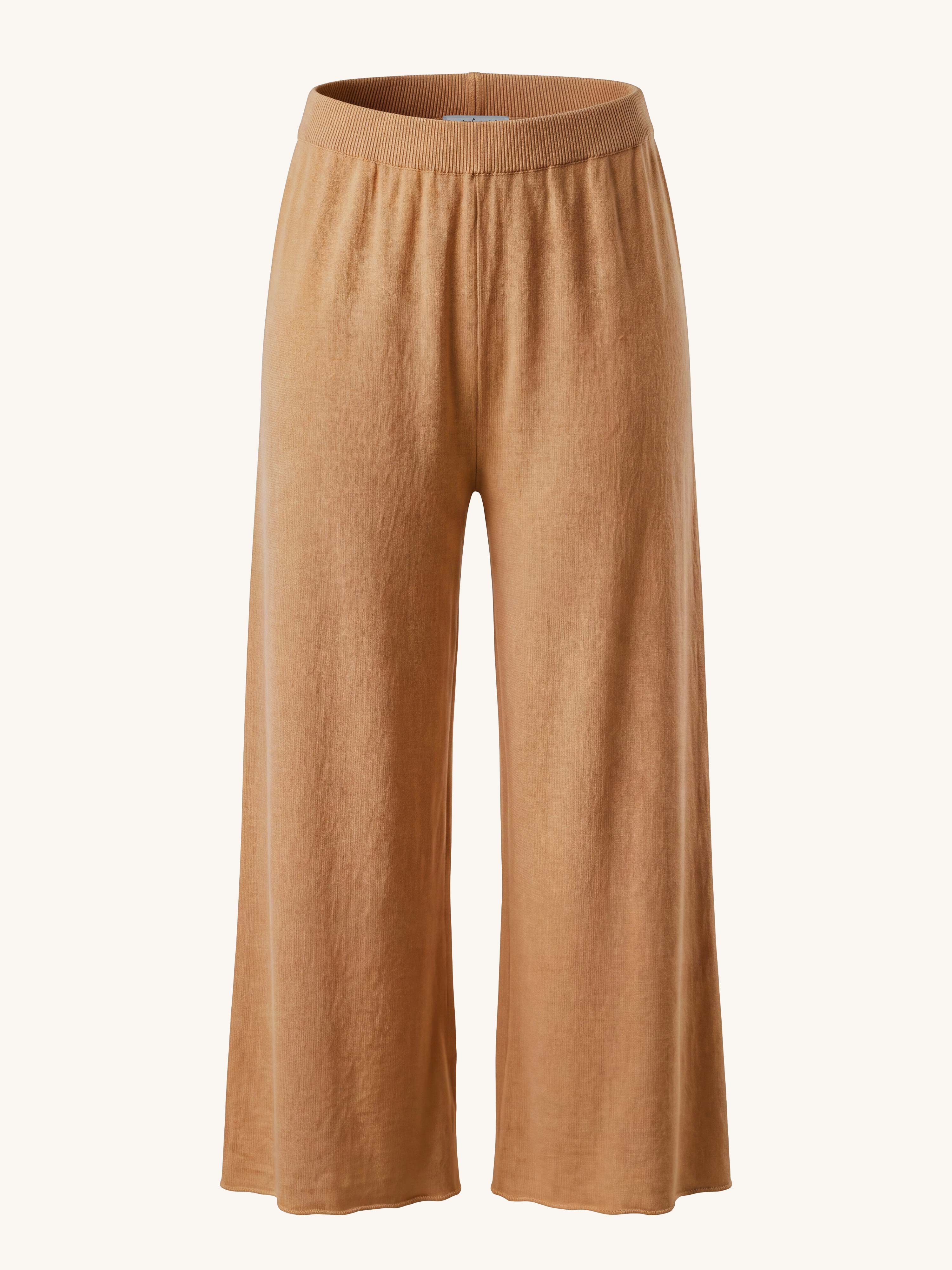 Viskose Strickhose - Camel