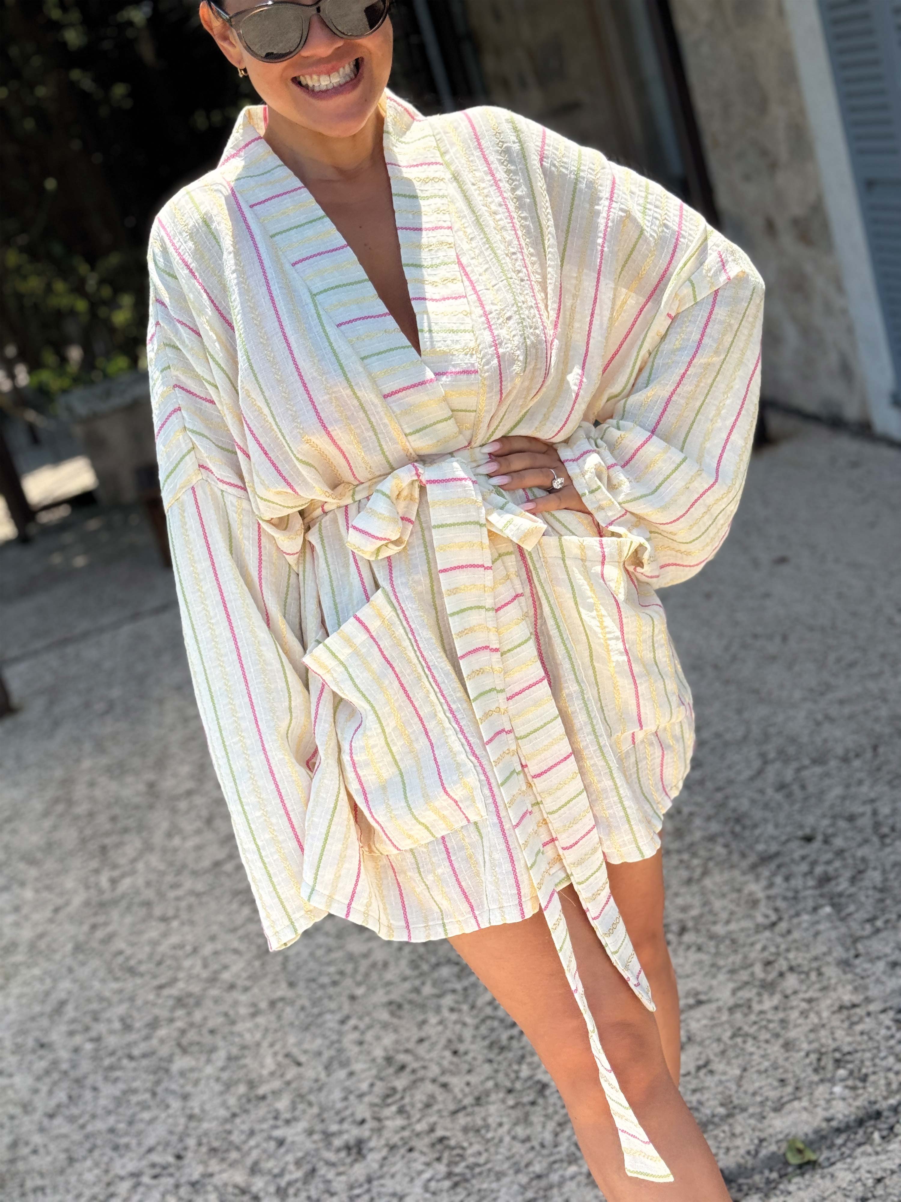 Wickel Kimono Jacke - Marrakesch - Bunt Wickel Kimono Jacke - Marrakesch - Bunt