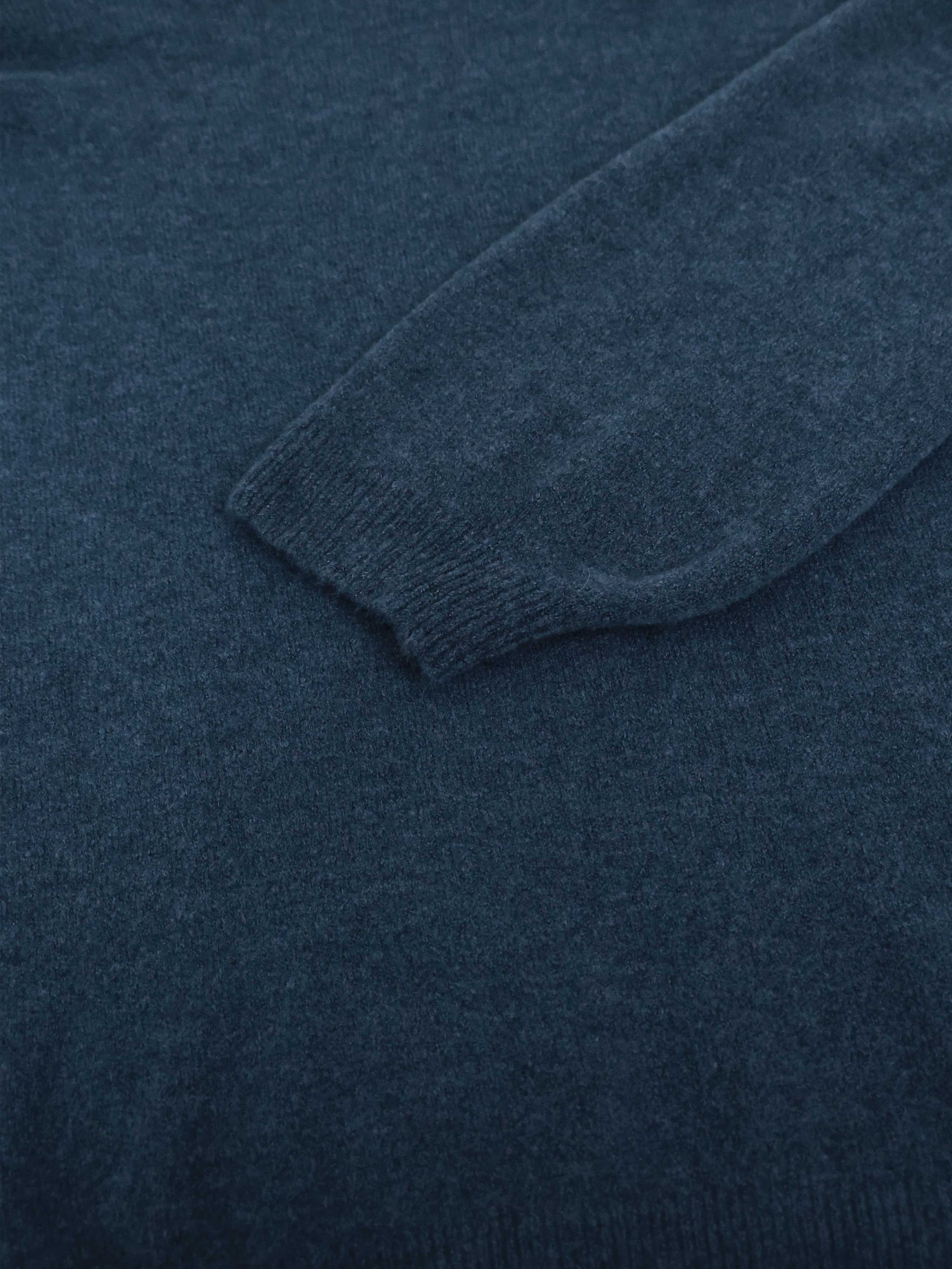 Feine Strickjacke mit Alpakawollanteil - Navy