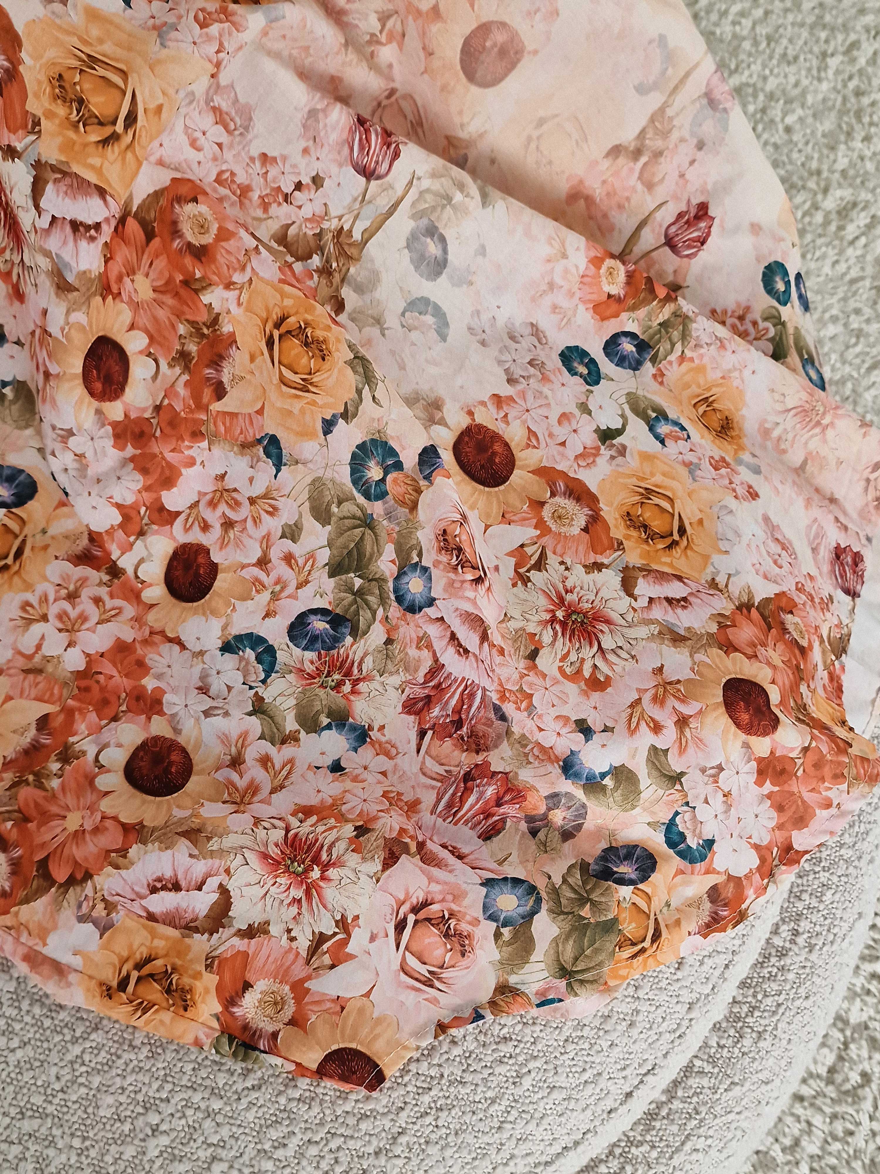 Cotton Oversize Blusenkleid mit Blumenmuster - MILLE FLEURS - Creme Cotton Oversize Blusenkleid mit Blumenmuster - MILLE FLEURS - Creme