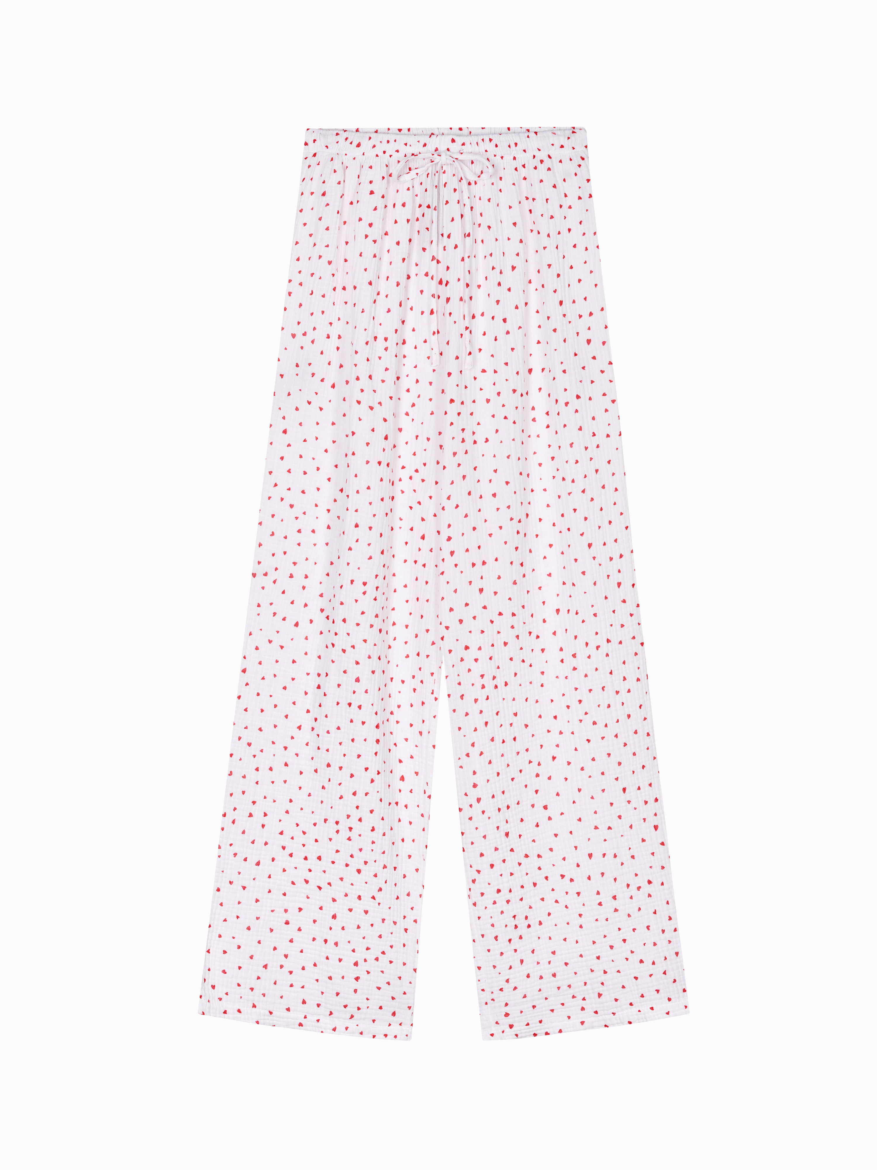 Musselin Hose - AMORE - Weiß