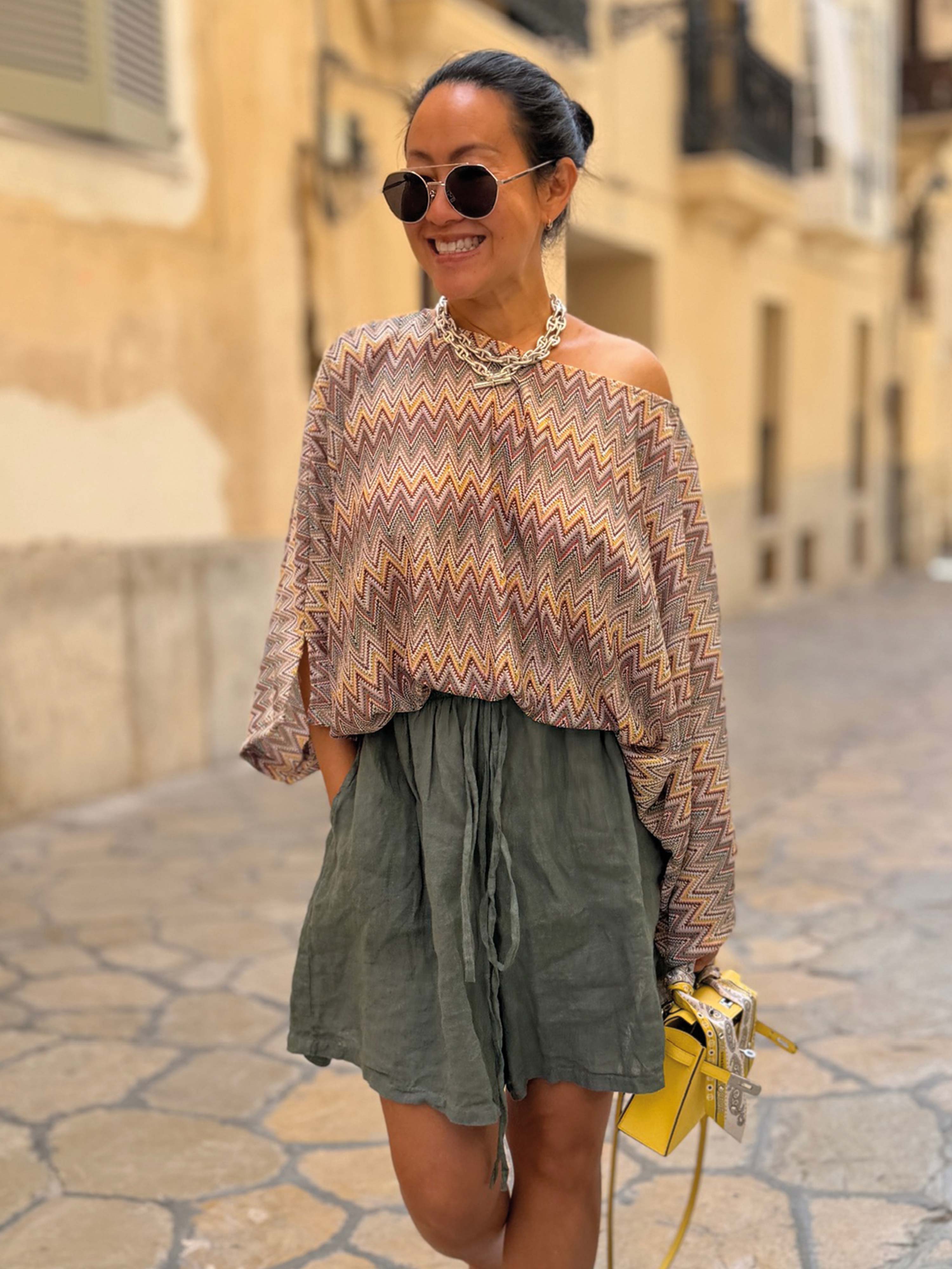 Oversize Poncho - IBIZA BREEZE - Matchalino