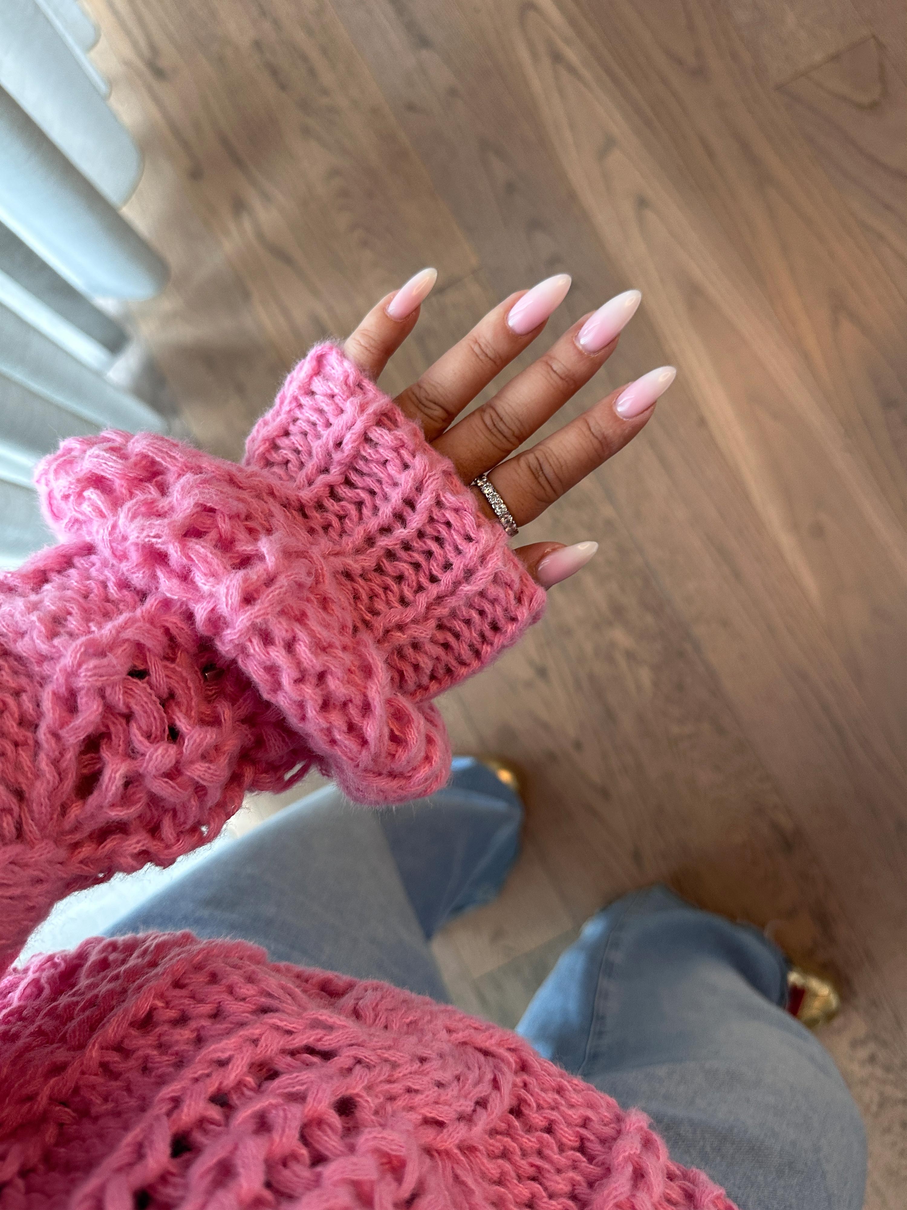 LIMITED Grobstrickpullover mit Zopfmuster - Rosa LIMITED Grobstrickpullover mit Zopfmuster - Rosa