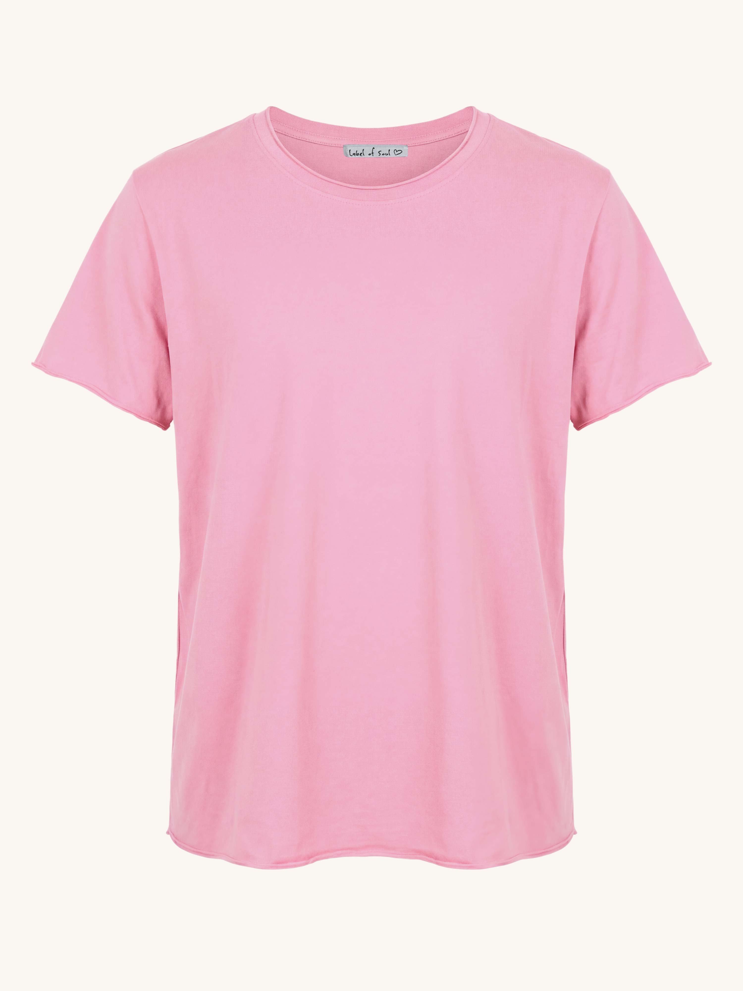 Basic Kurzarmshirt - Bubblegum
