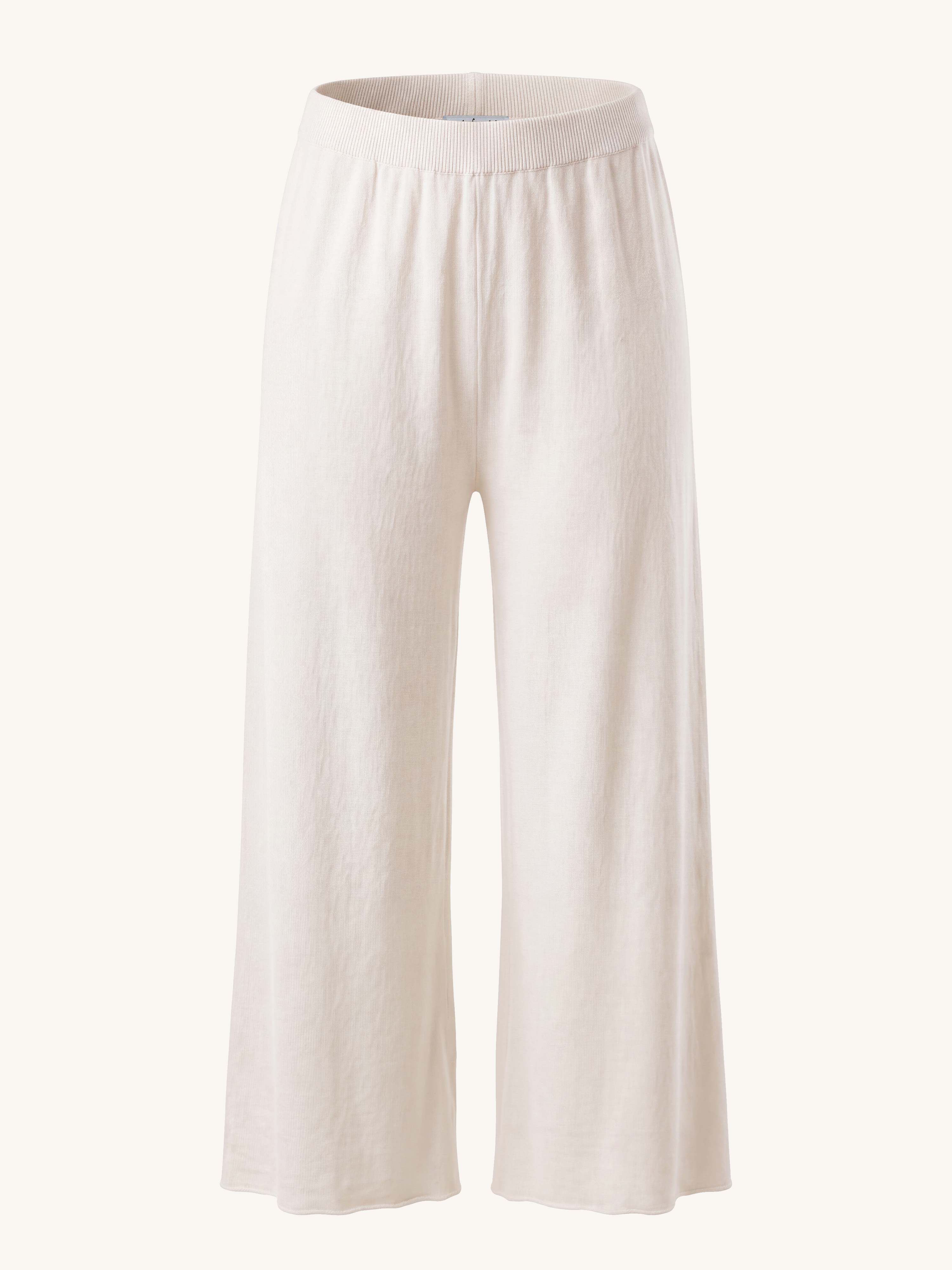 Viskose Strickhose - Creme