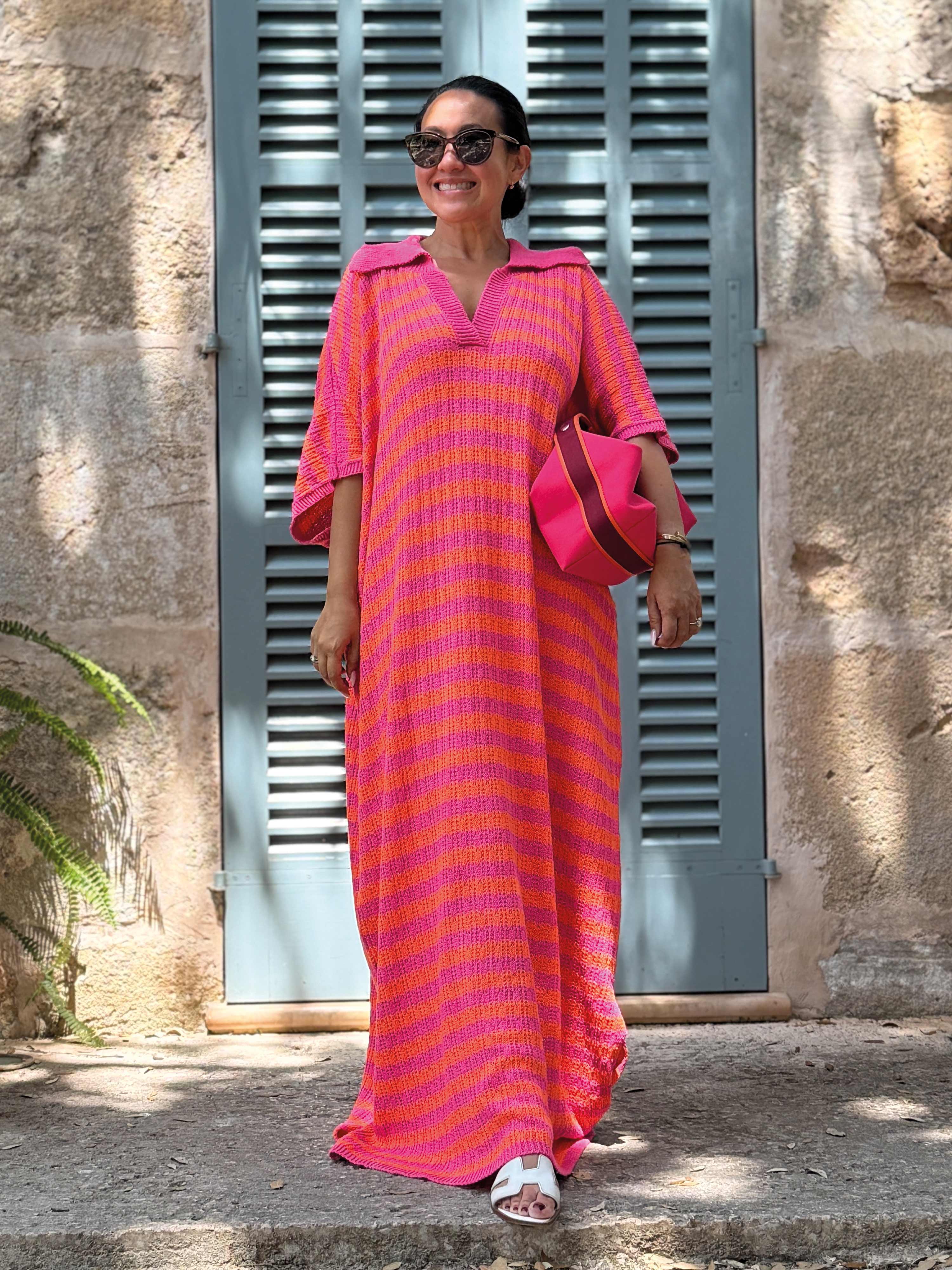 Häkelkleid Manacor - CURVY - STRIPES Lollipop