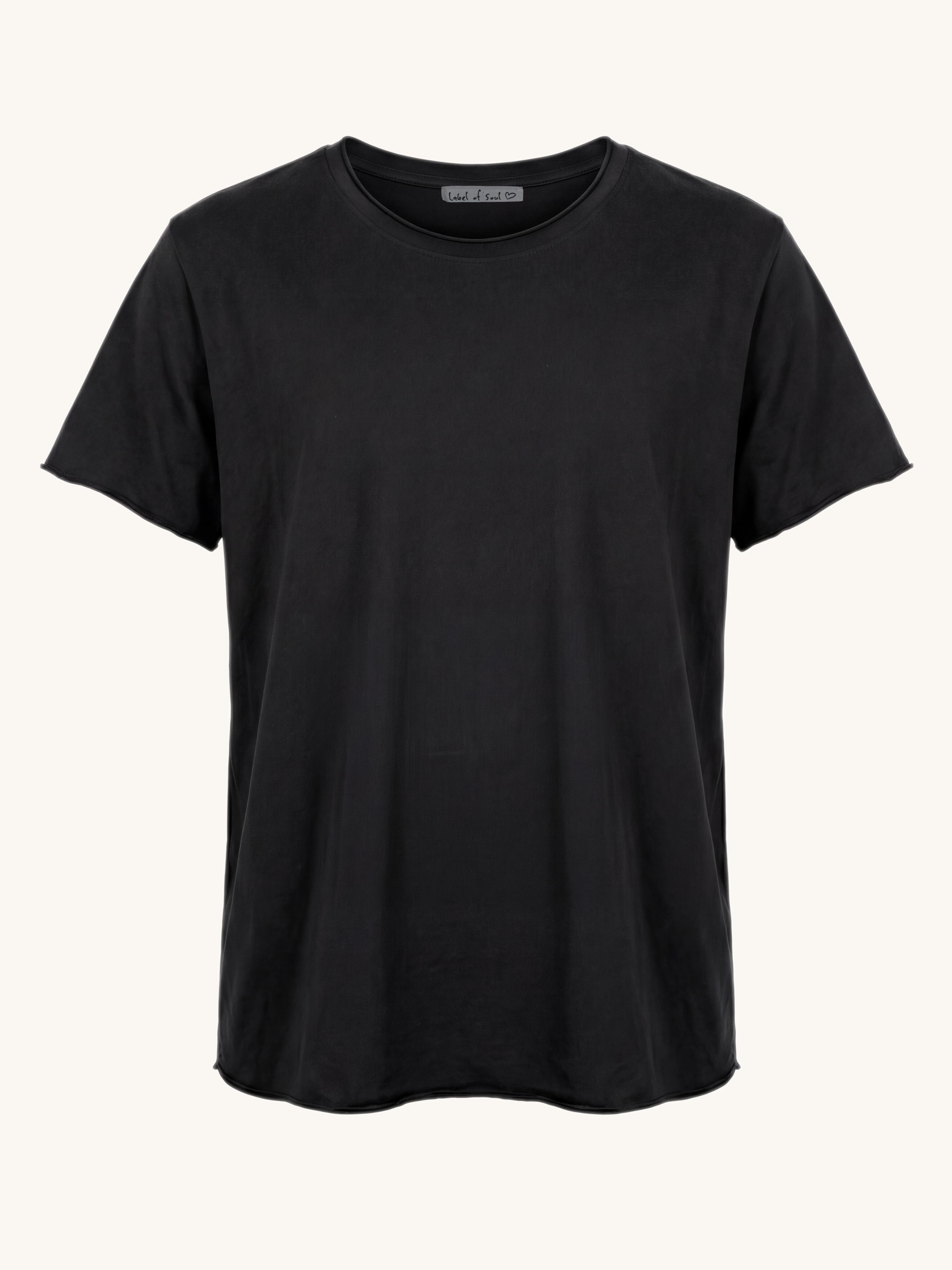 Basic Kurzarmshirt - Schwarz